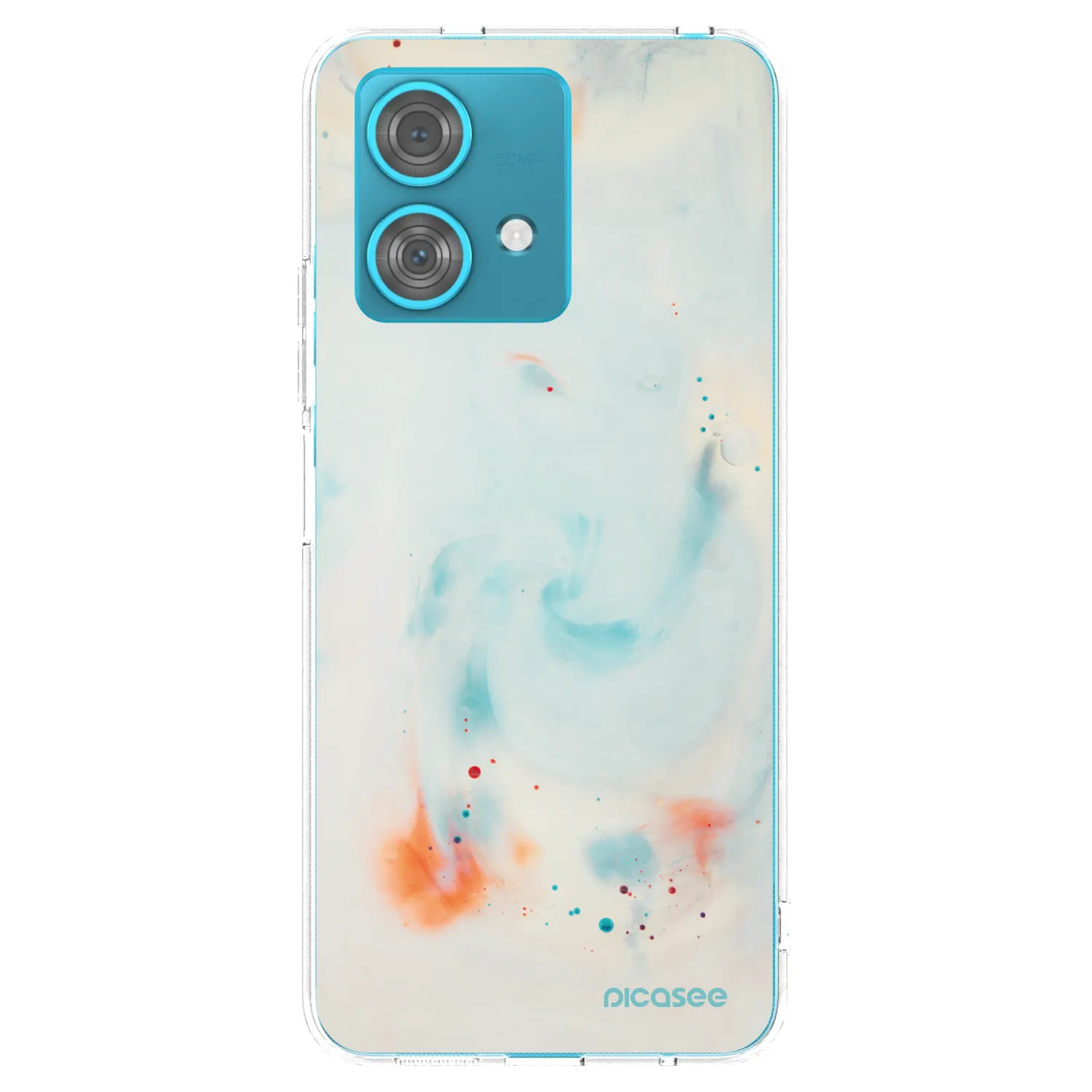 Picasee silikonowe przeźroczyste etui na Motorola Edge 40 Neo - Splash