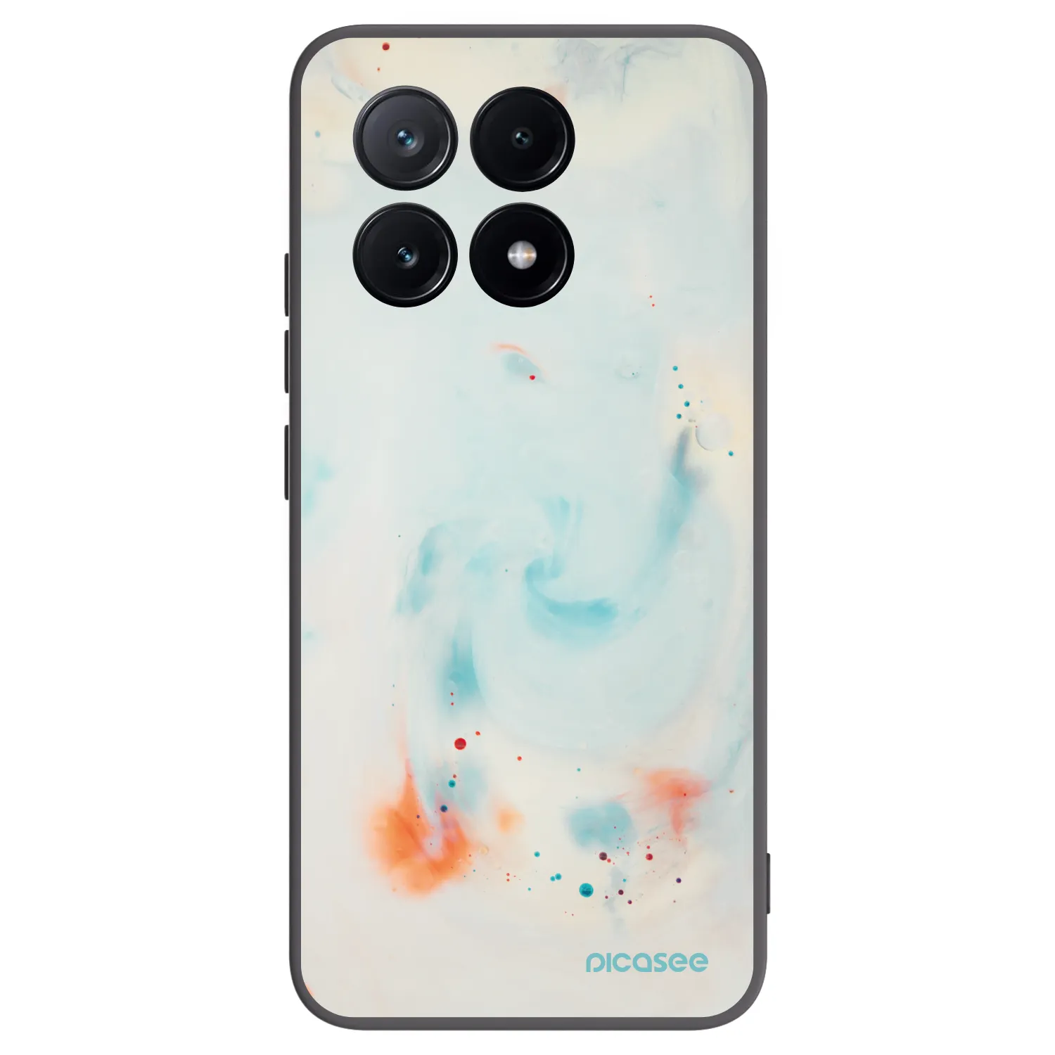 Picasee silikonowe czarne etui na Xiaomi Poco X6 Pro - Splash