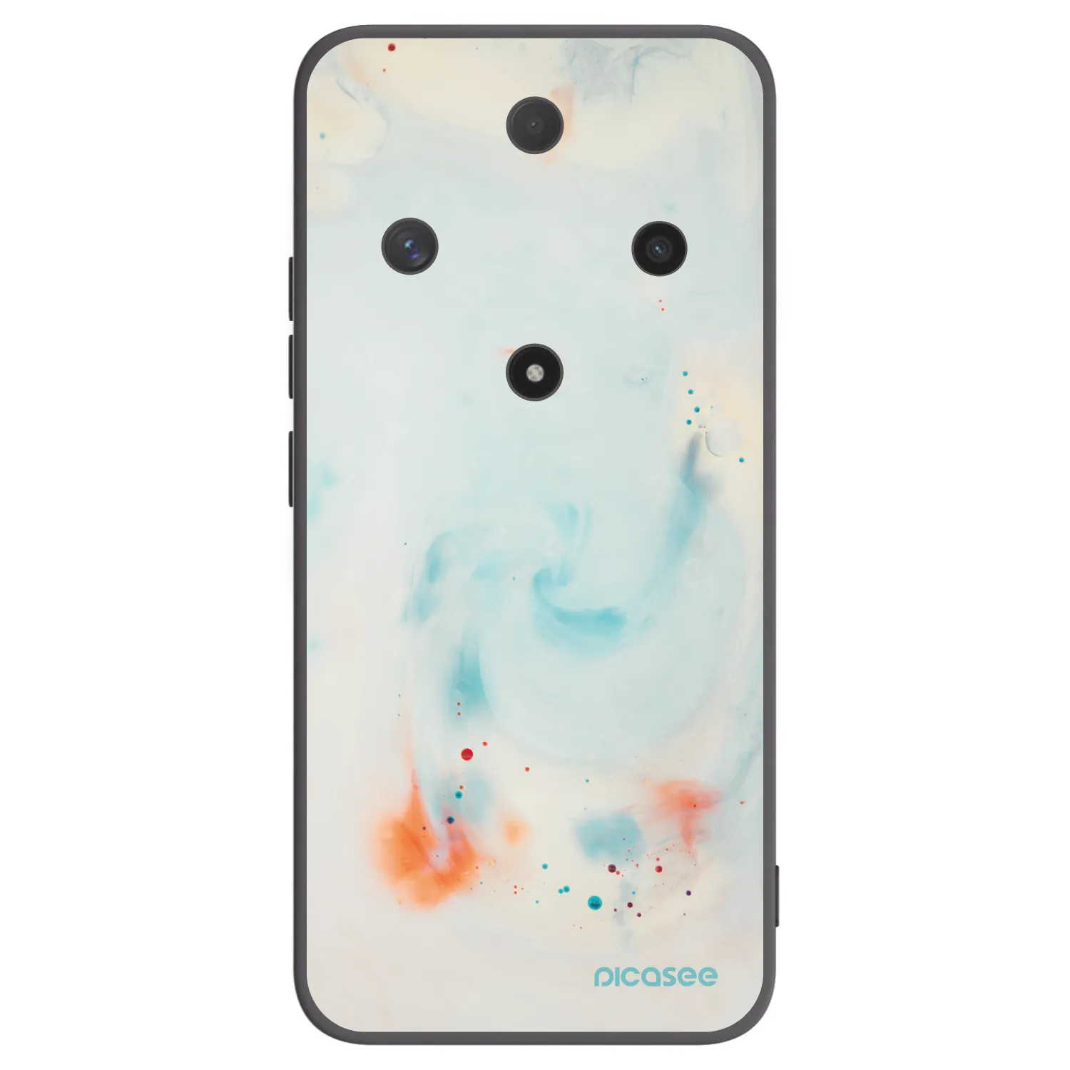 Picasee silikonowe czarne etui na Honor Magic6 Lite 5G - Splash