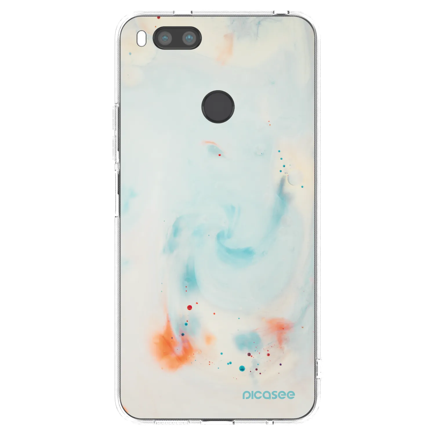 Picasee silikonowe przeźroczyste etui na Xiaomi Mi A1 Global - Splash