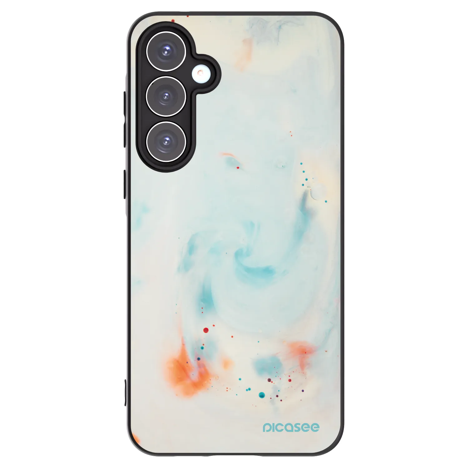 Picasee silikonowe czarne etui na Samsung Galaxy A55 5G A556B - Splash