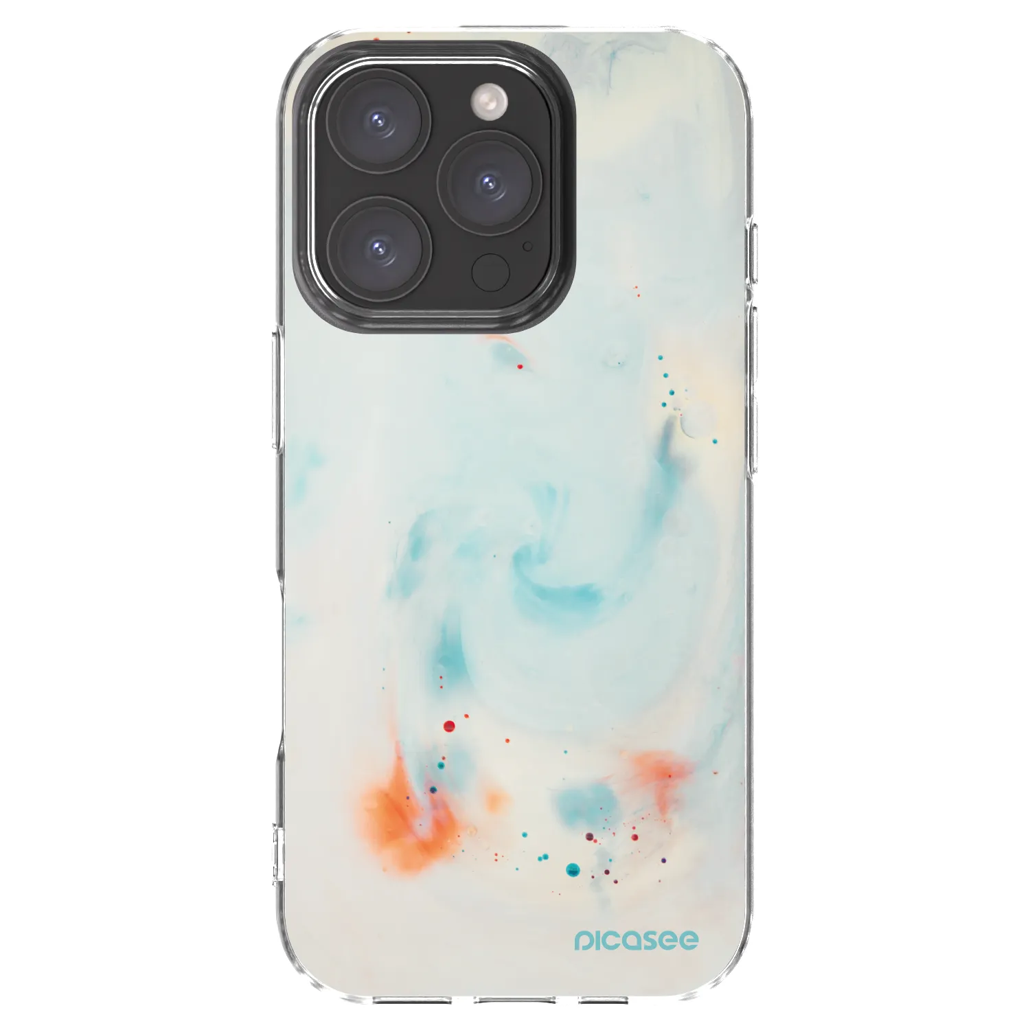Picasee silikonowe przeźroczyste etui na Apple iPhone 16 Pro - Splash