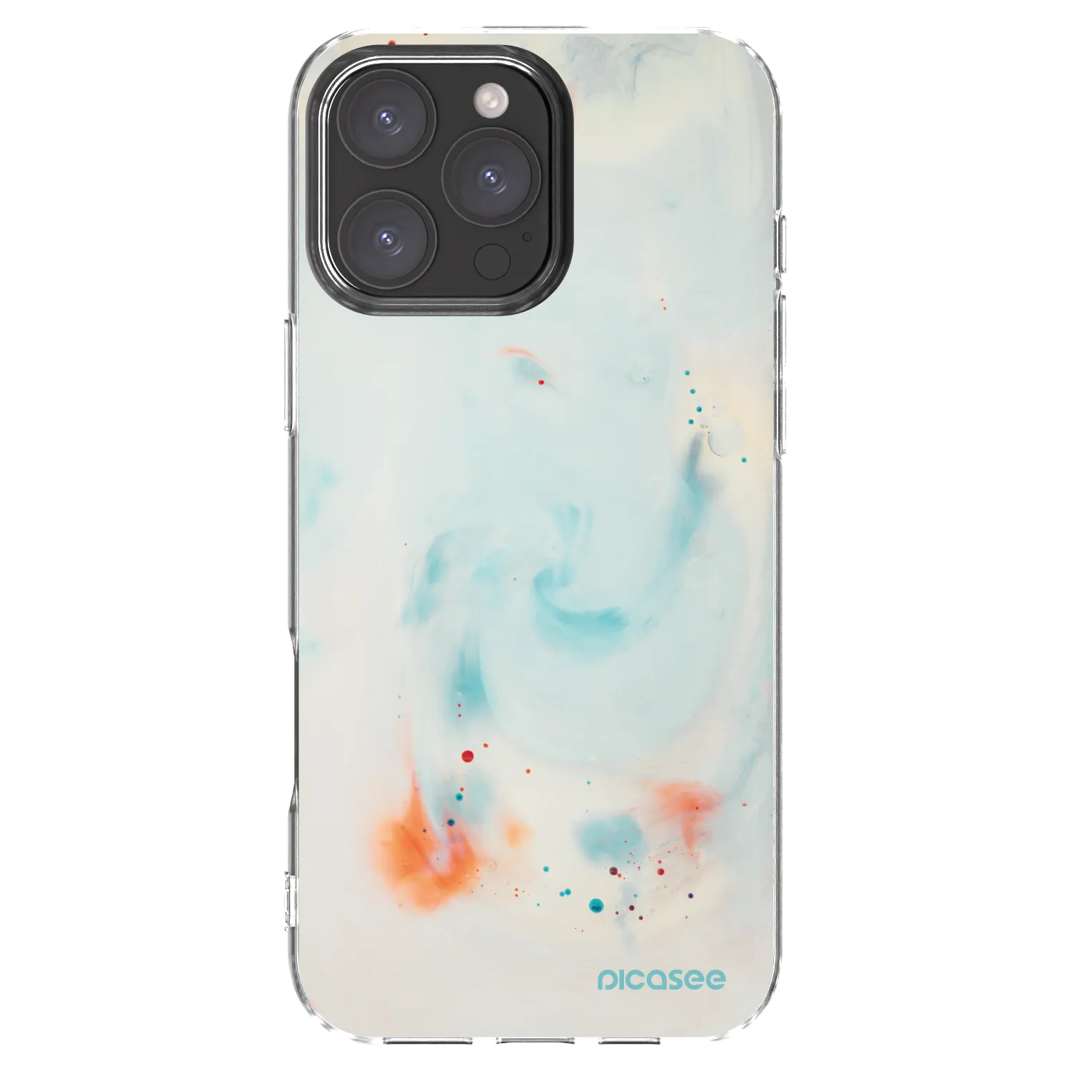 Picasee silikonowe przeźroczyste etui na Apple iPhone 16 Pro Max - Splash
