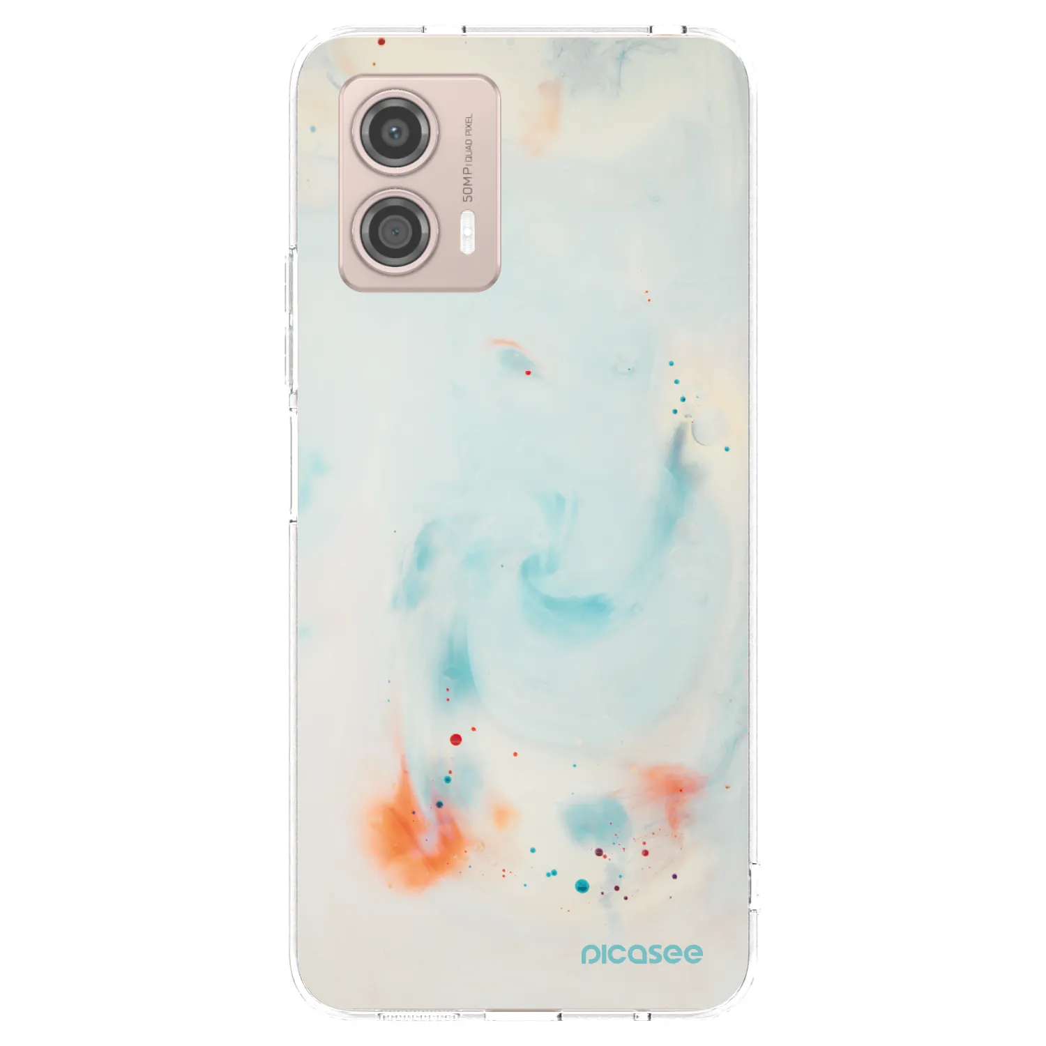 Picasee silikonowe przeźroczyste etui na Motorola Moto G53 5G - Splash