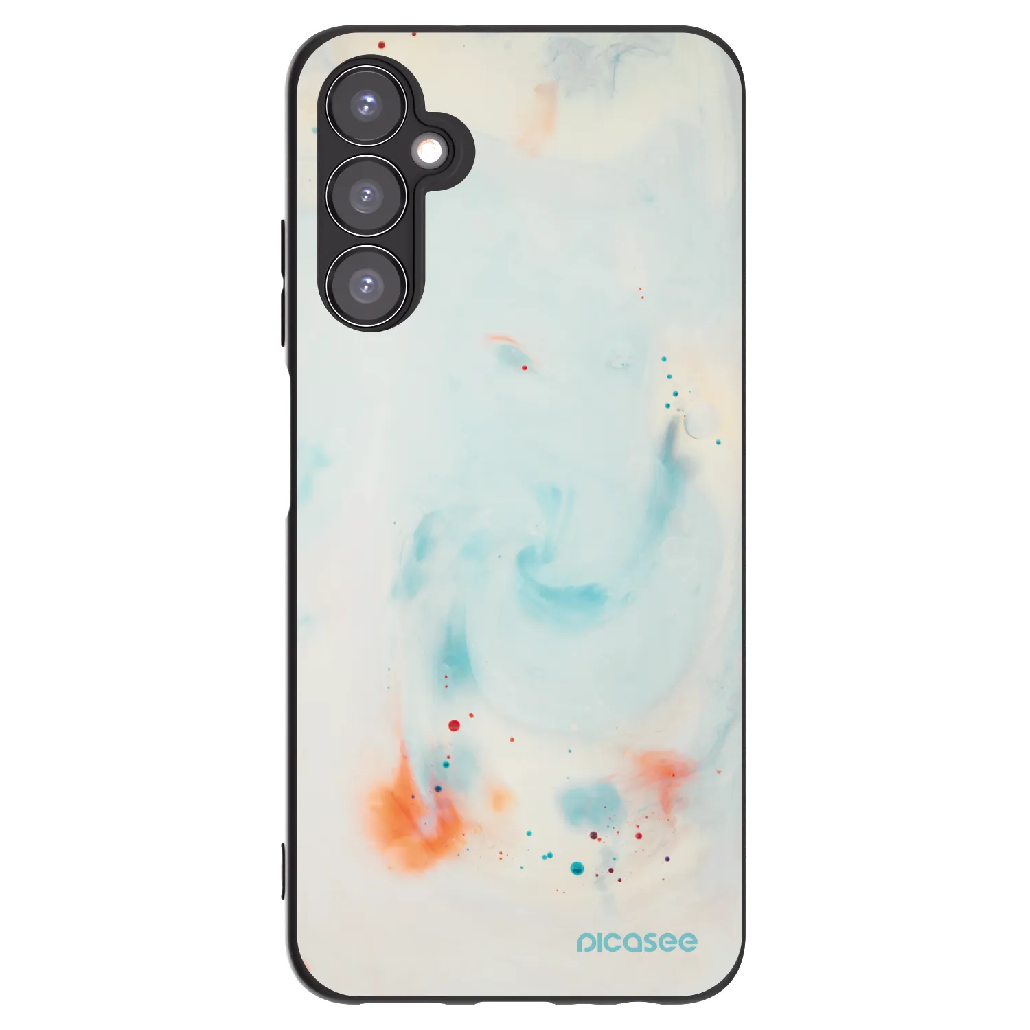 Picasee silikonowe czarne etui na Samsung Galaxy A05s A057G - Splash