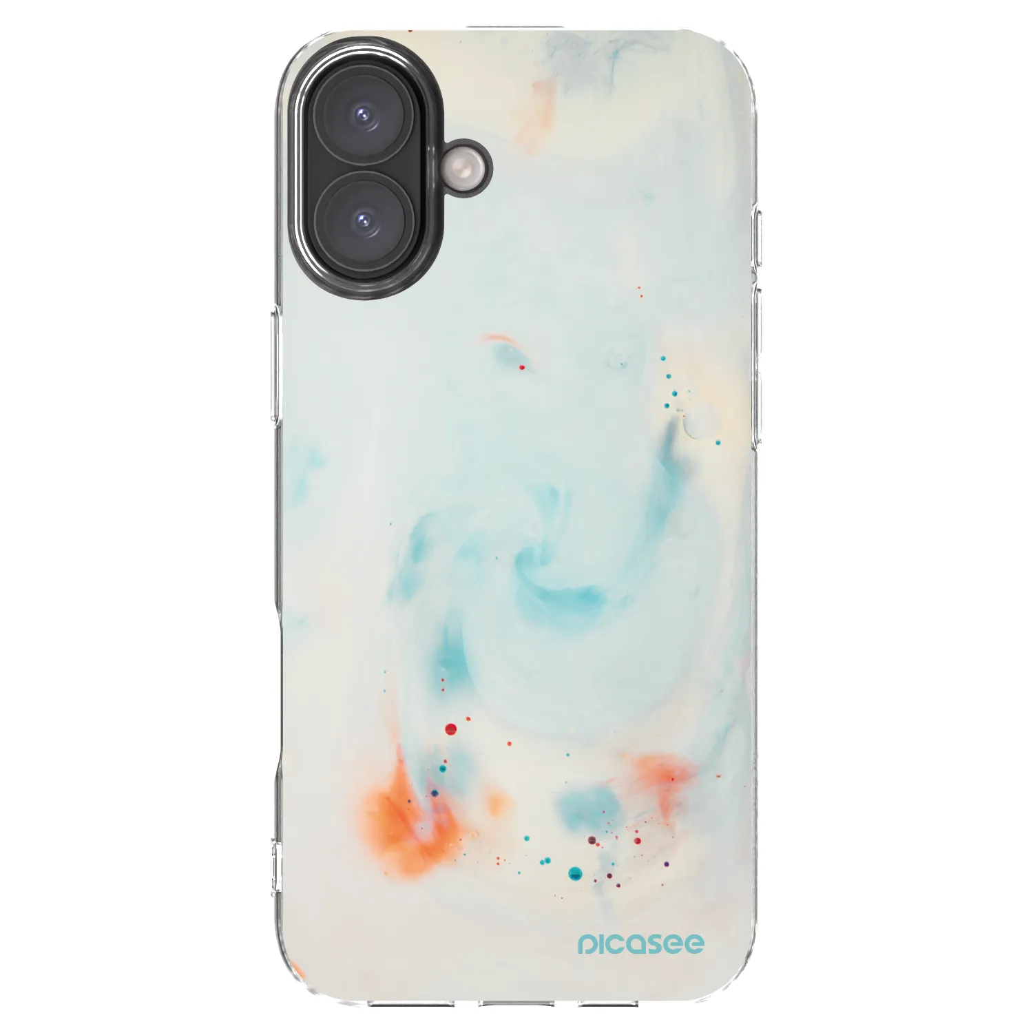 Picasee silikonowe przeźroczyste etui na Apple iPhone 16 Plus - Splash