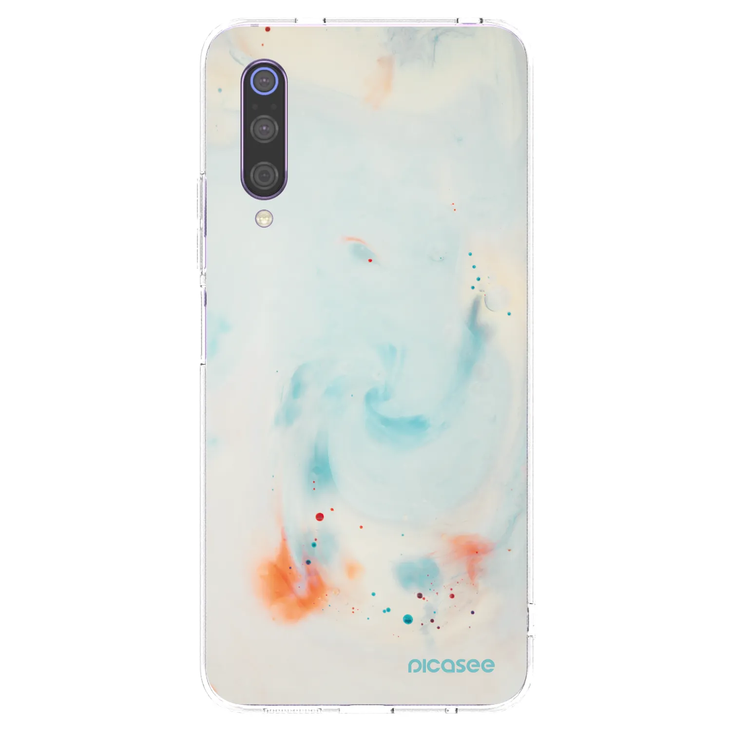 Picasee silikonowe przeźroczyste etui na Xiaomi Mi 9 - Splash