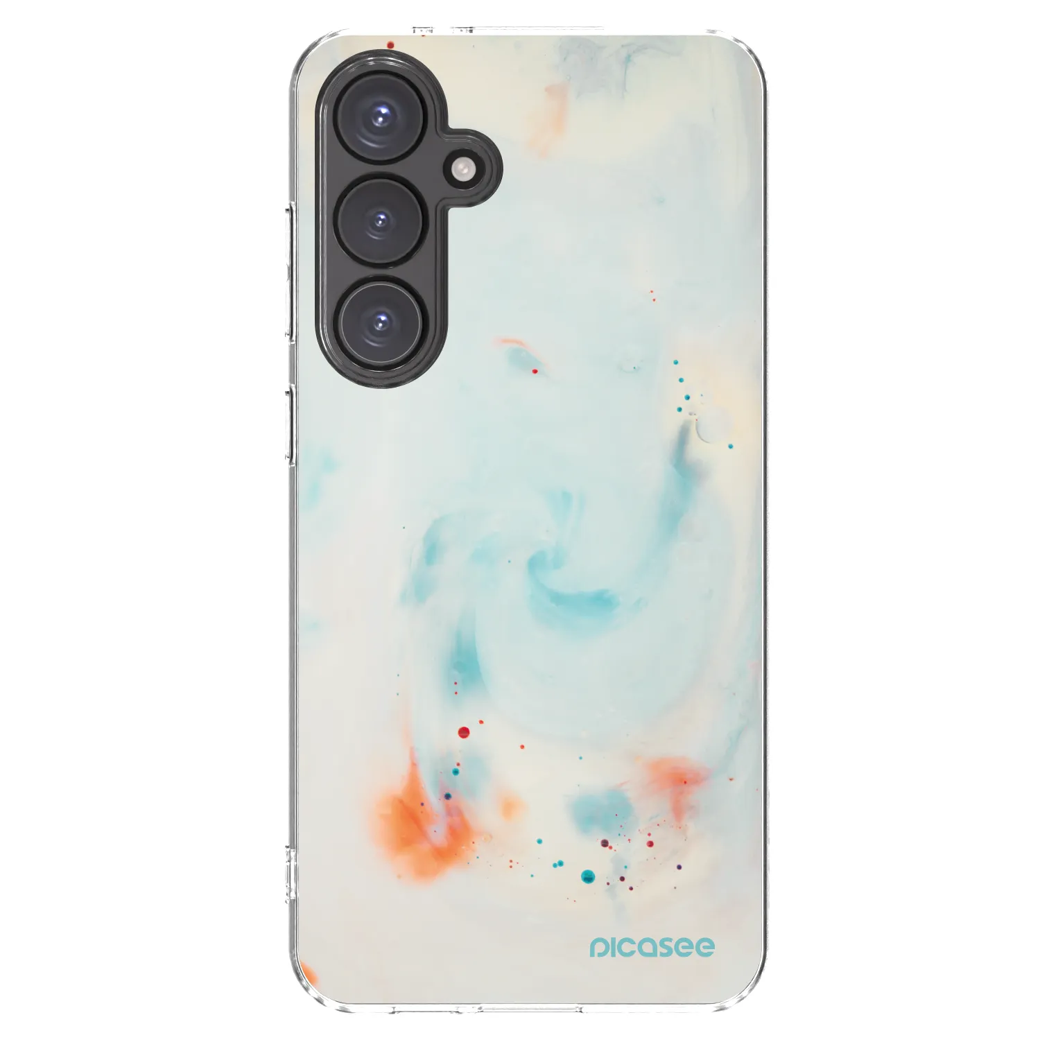 Picasee silikonowe przeźroczyste etui na Samsung Galaxy S24 FE S721B - Splash