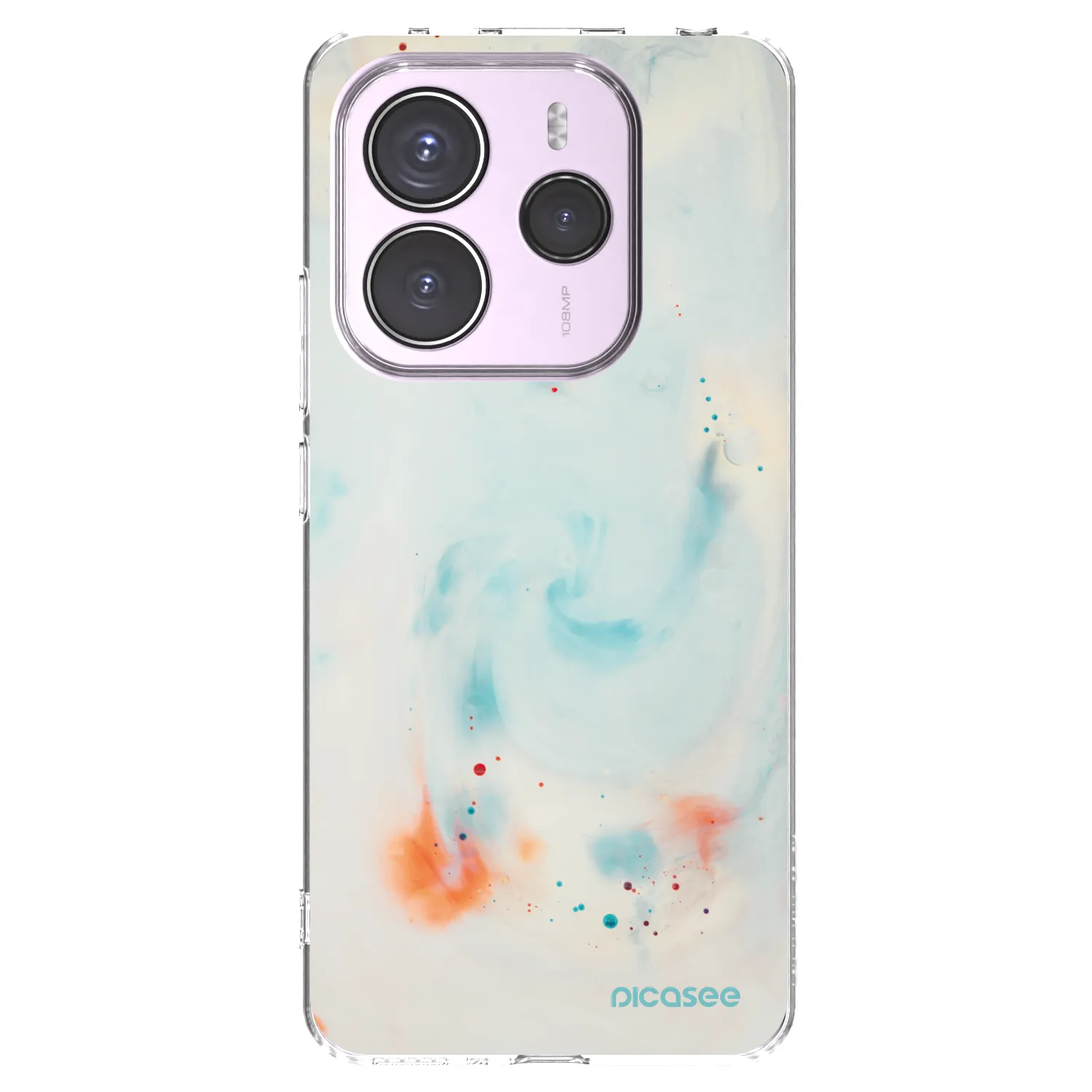 Picasee silikonowe przeźroczyste etui na Xiaomi Redmi Note 14 5G - Splash
