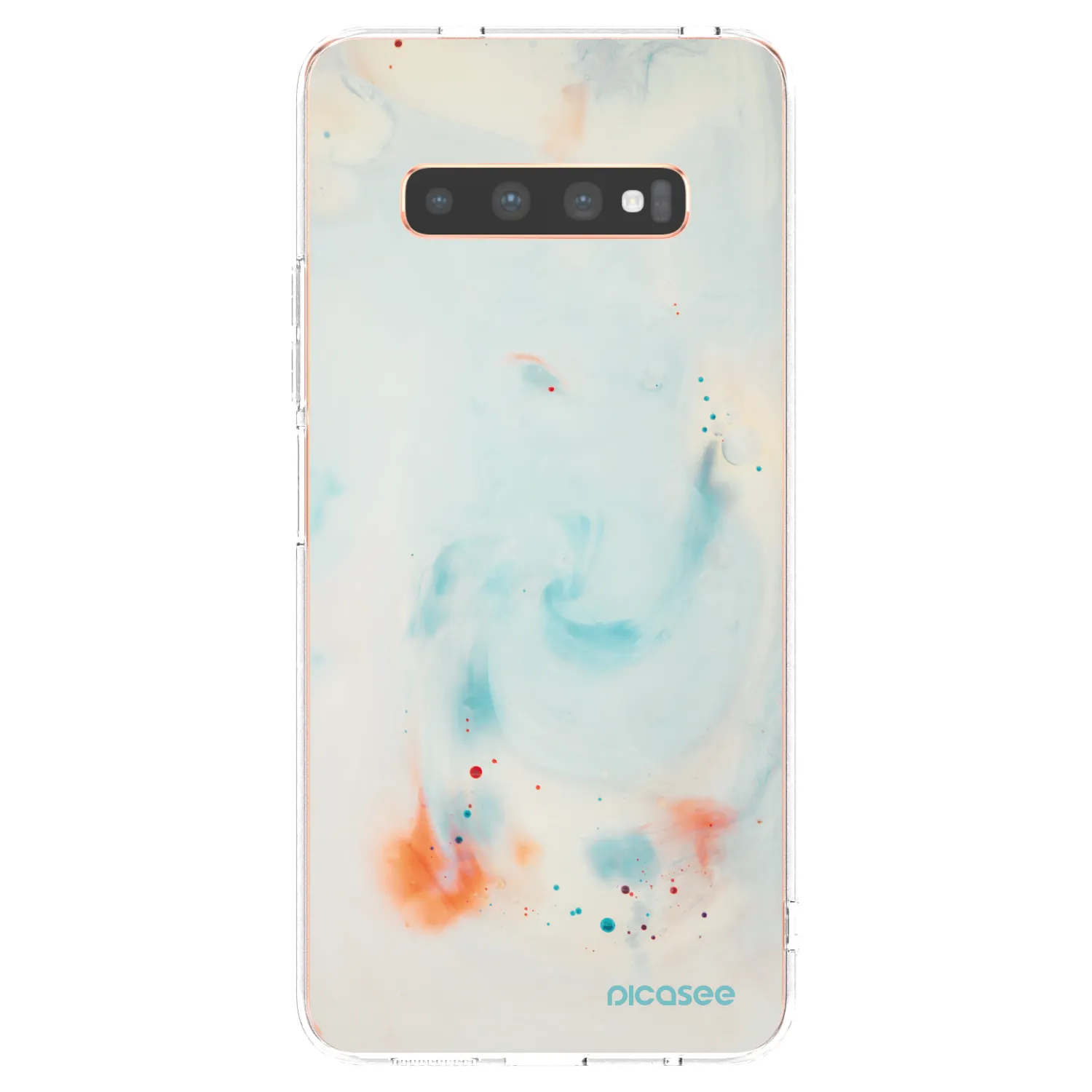 Picasee silikonowe przeźroczyste etui na Samsung Galaxy S10 Plus G975 - Splash
