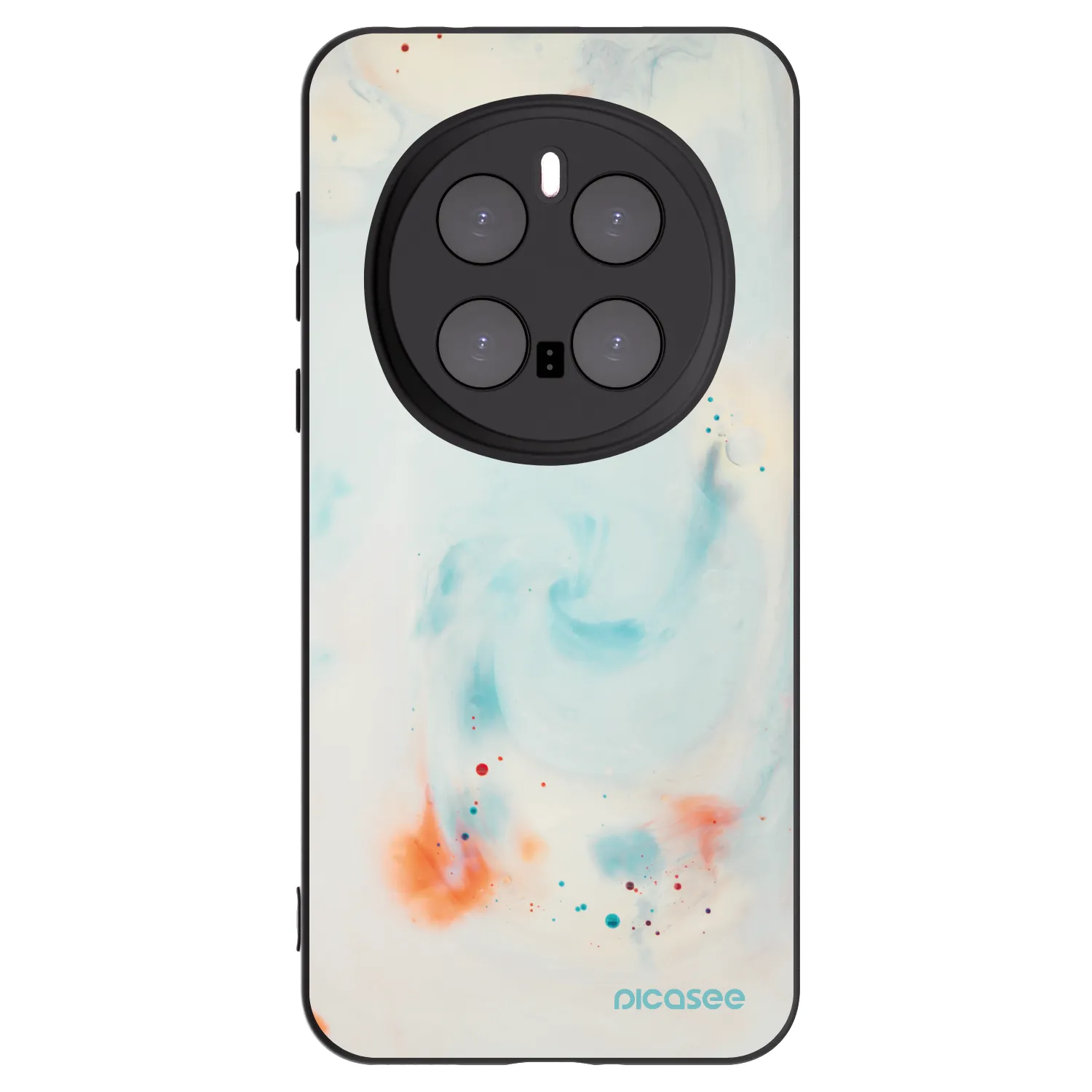 Picasee silikonowe czarne etui na Honor Magic7 Pro 5G - Splash