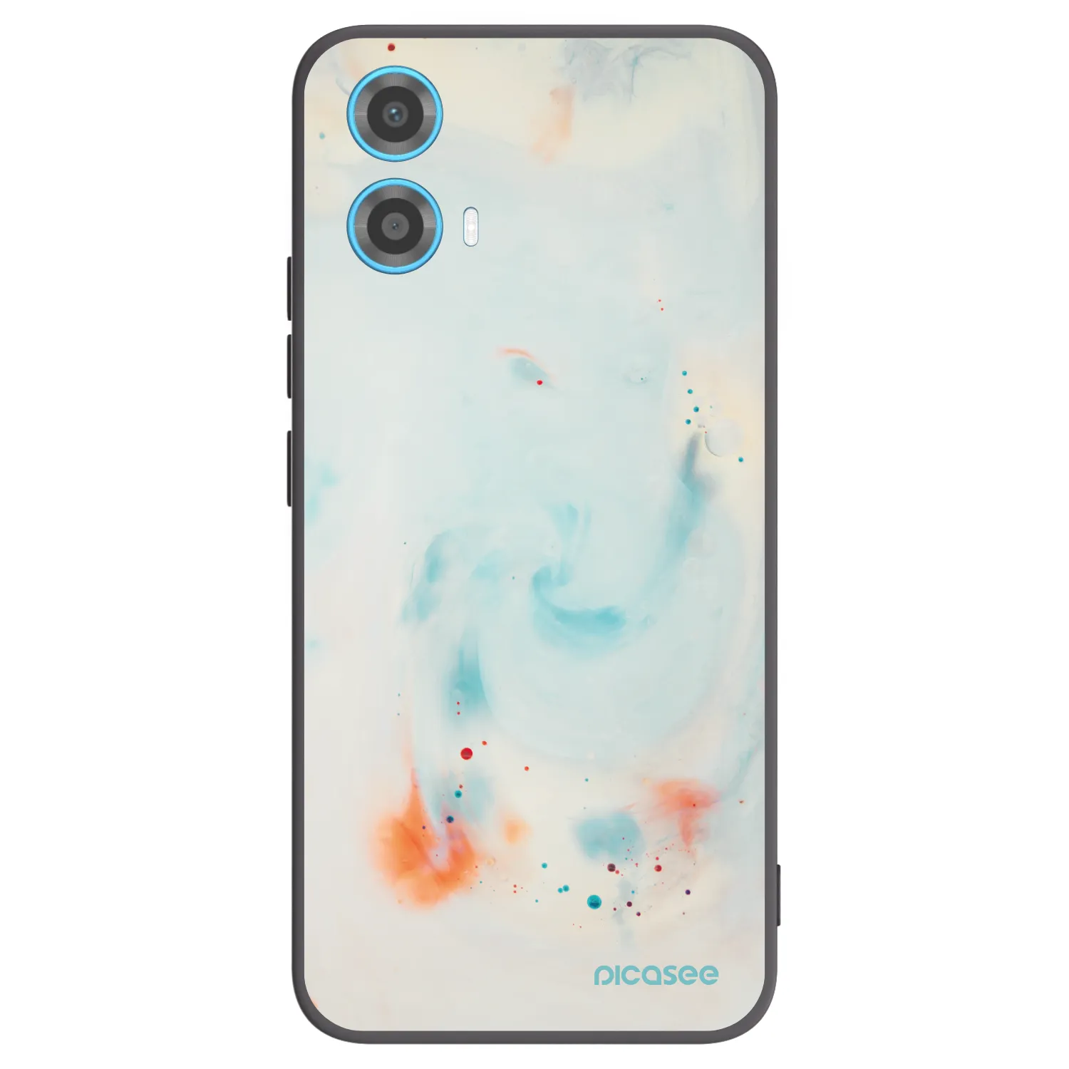Picasee silikonowe czarne etui na Motorola Moto G34 5G - Splash