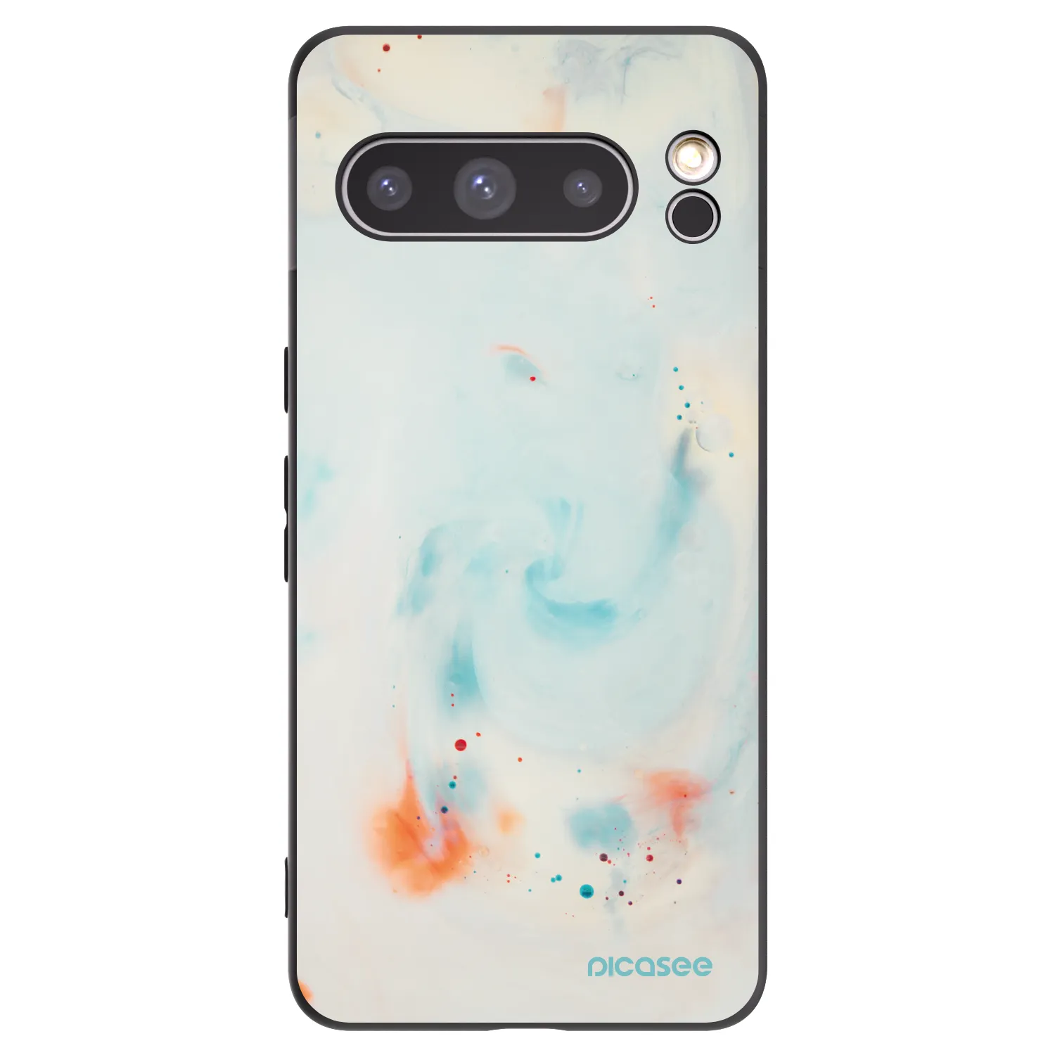 Picasee silikonowe czarne etui na Google Pixel 8 Pro - Splash