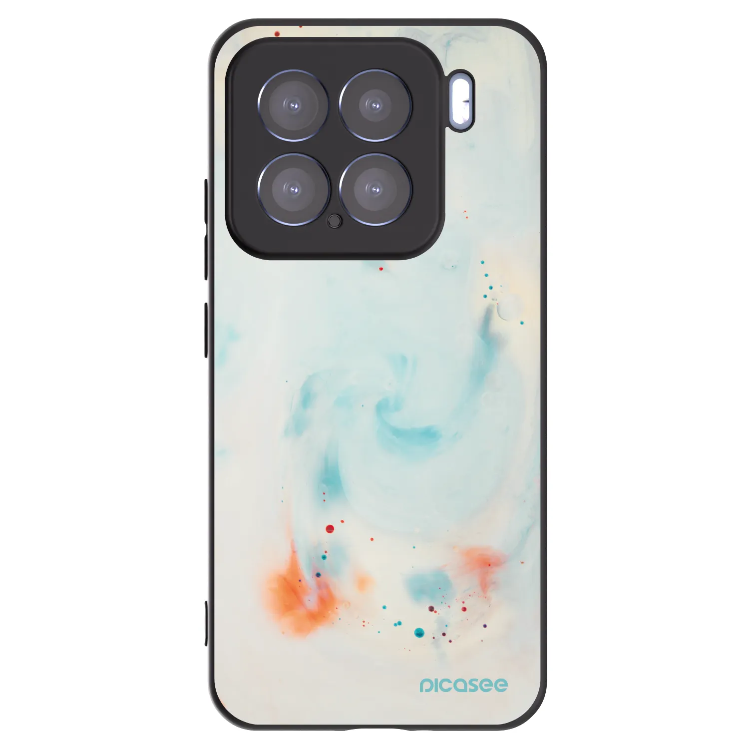 Picasee silikonowe czarne etui na Xiaomi 15 - Splash