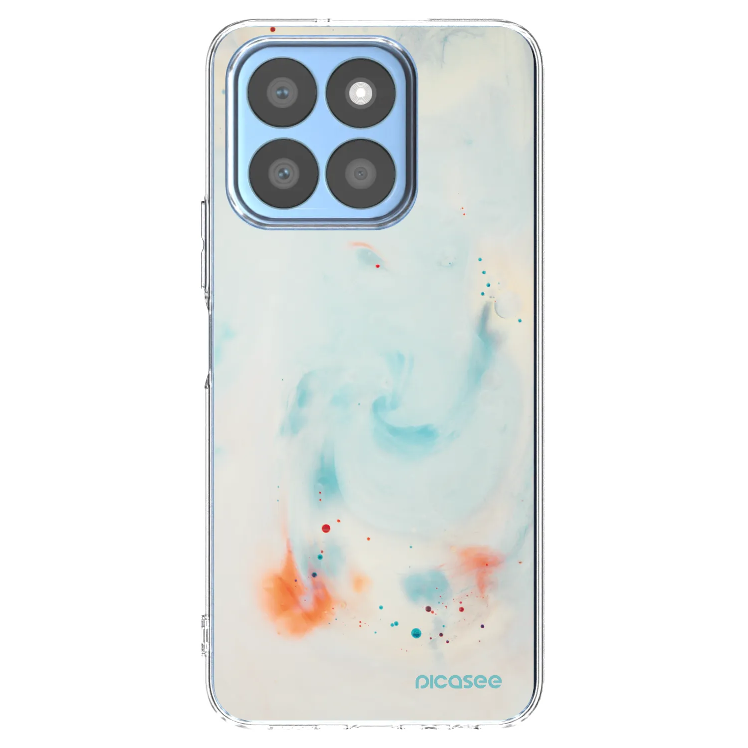 Picasee silikonowe przeźroczyste etui na Honor X8c - Splash