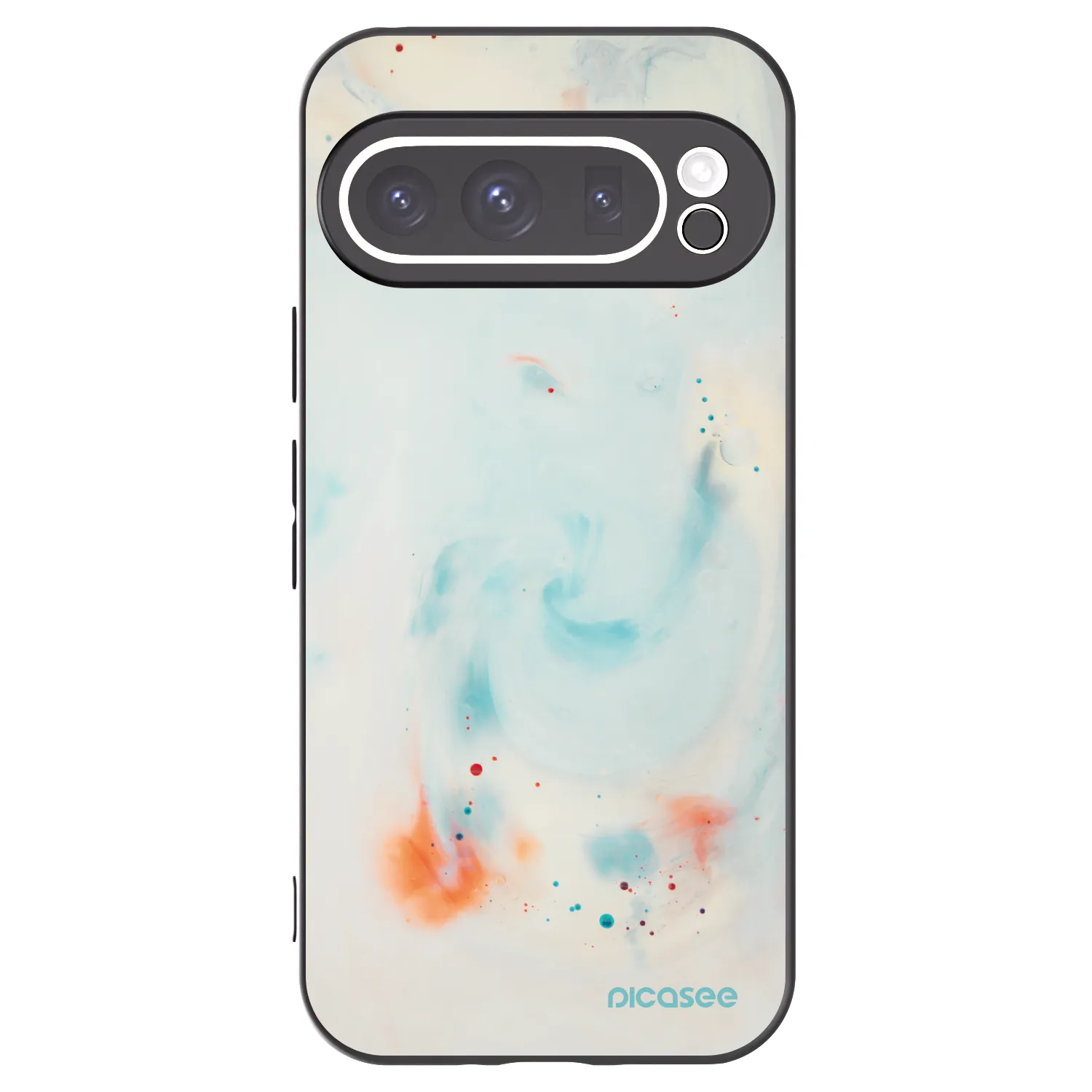 Picasee silikonowe czarne etui na Google Pixel 9 Pro - Splash