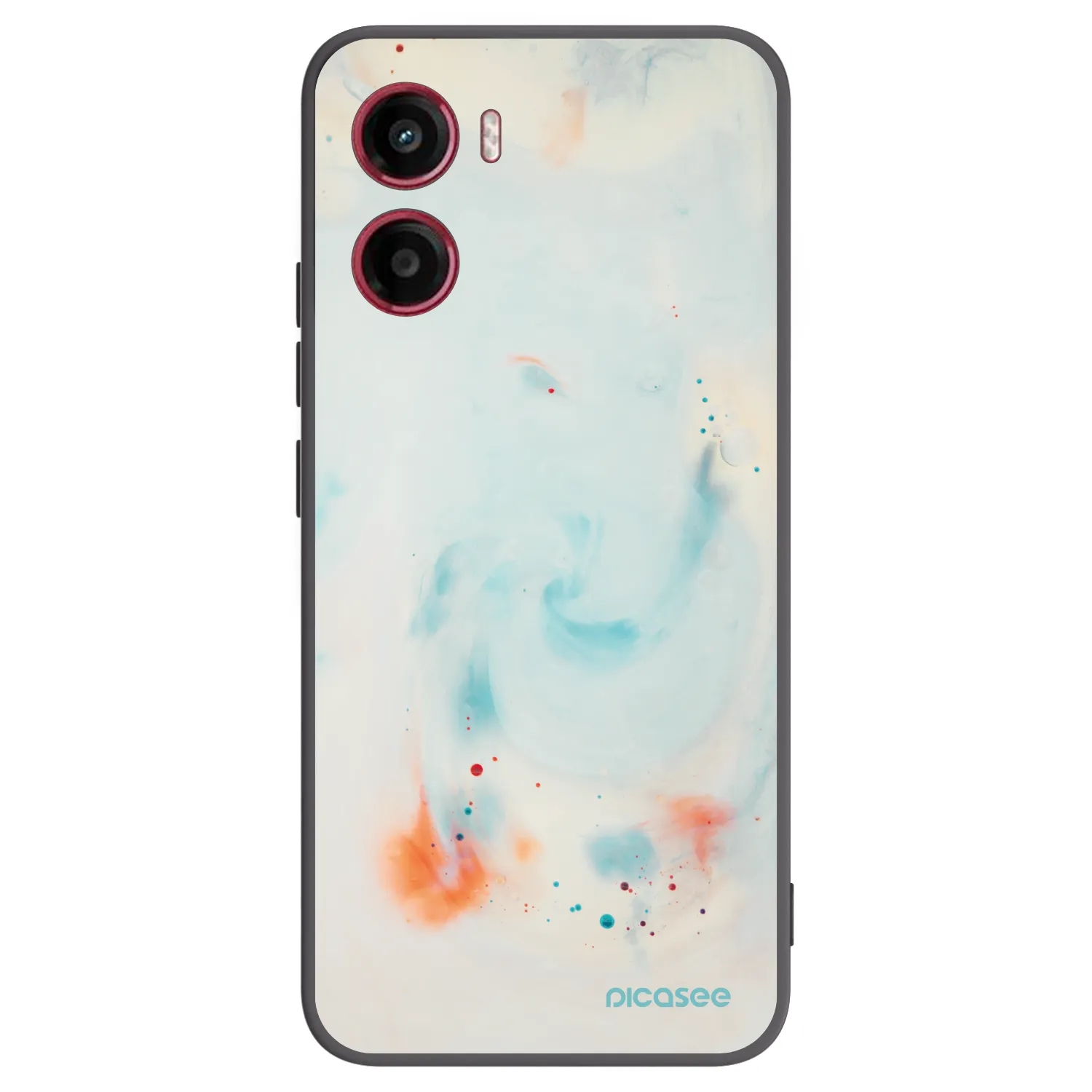Picasee silikonowe czarne etui na Motorola Moto G05 - Splash