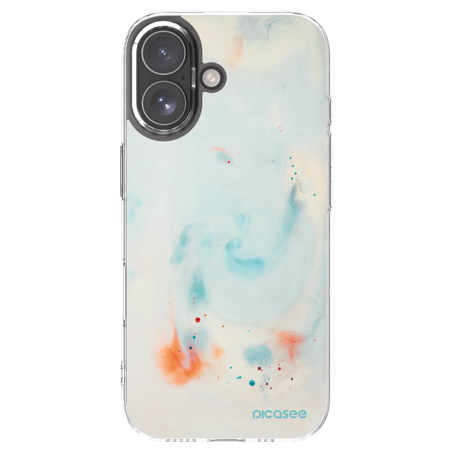 Picasee silikonowe przeźroczyste etui na Apple iPhone 17 - Splash