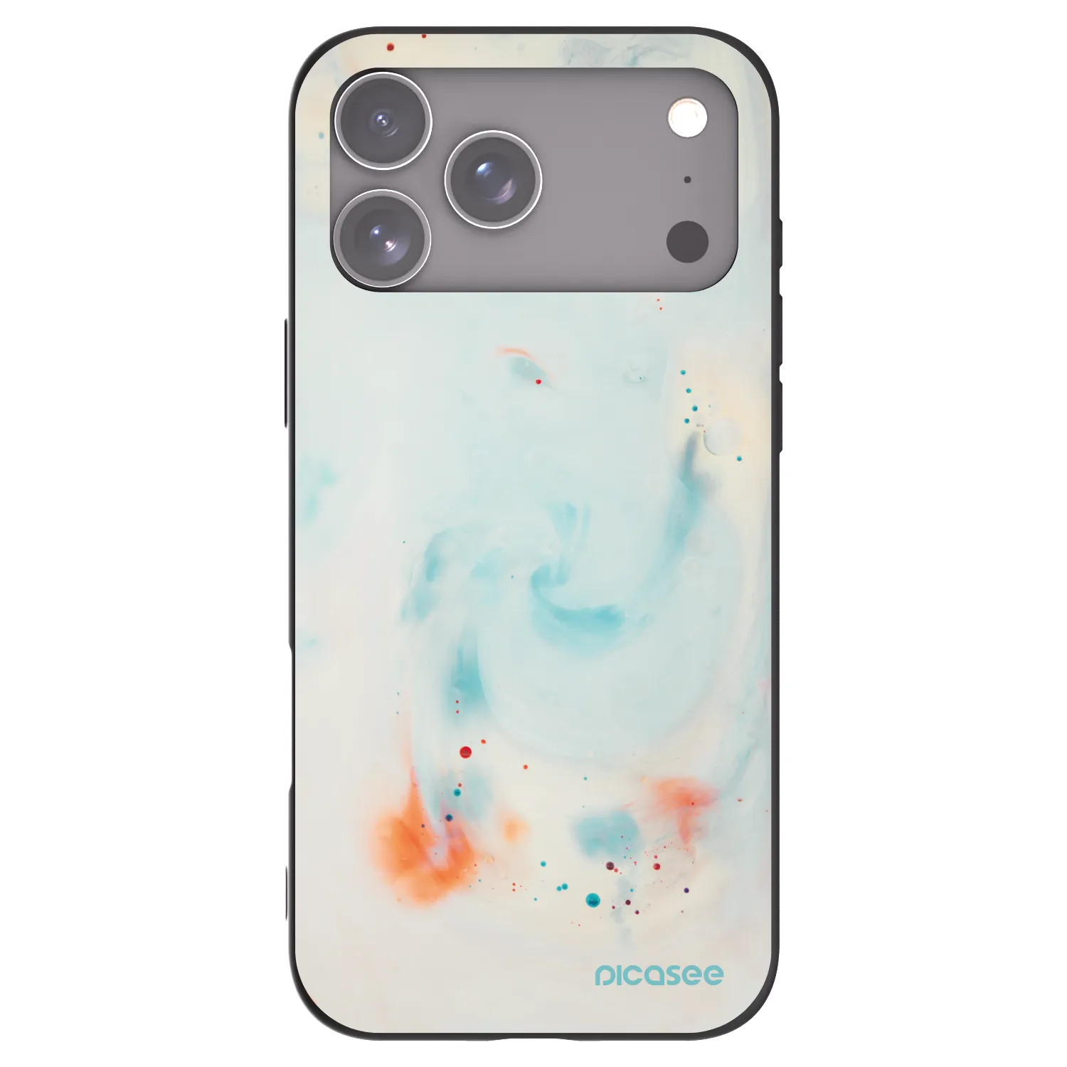 Picasee silikonowe czarne etui na Apple iPhone 17 Pro Max - Splash