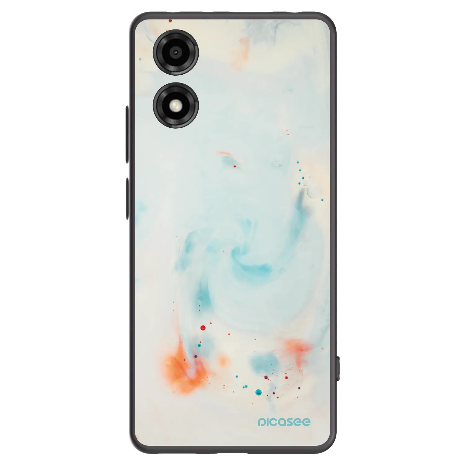 Picasee silikonowe czarne etui na Motorola Moto E14 - Splash