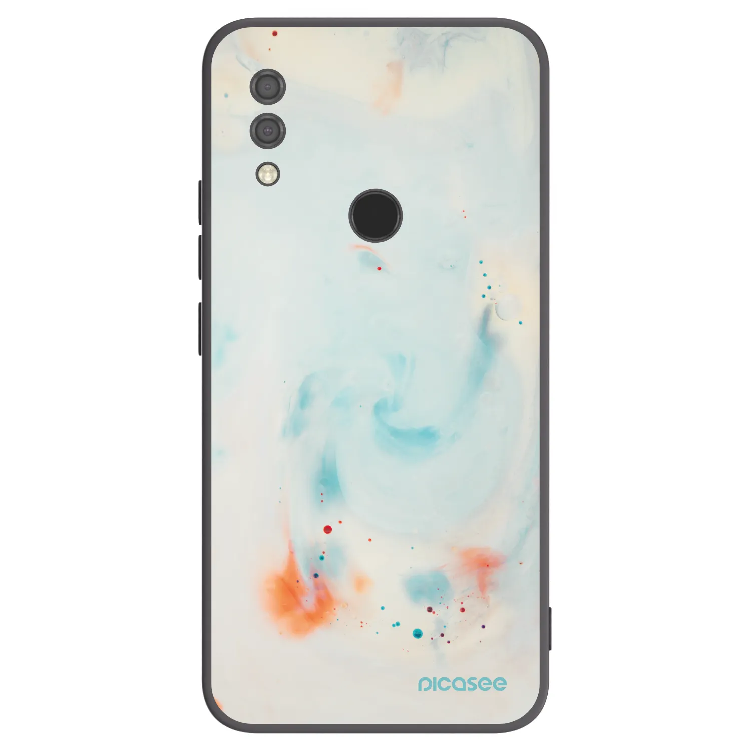 Picasee silikonowe czarne etui na Xiaomi Redmi 7 - Splash