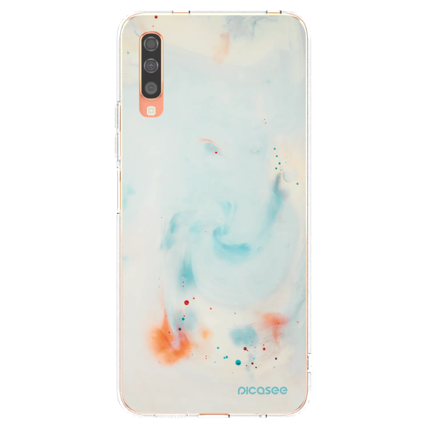Picasee silikonowe przeźroczyste etui na Samsung Galaxy A70 A705F - Splash