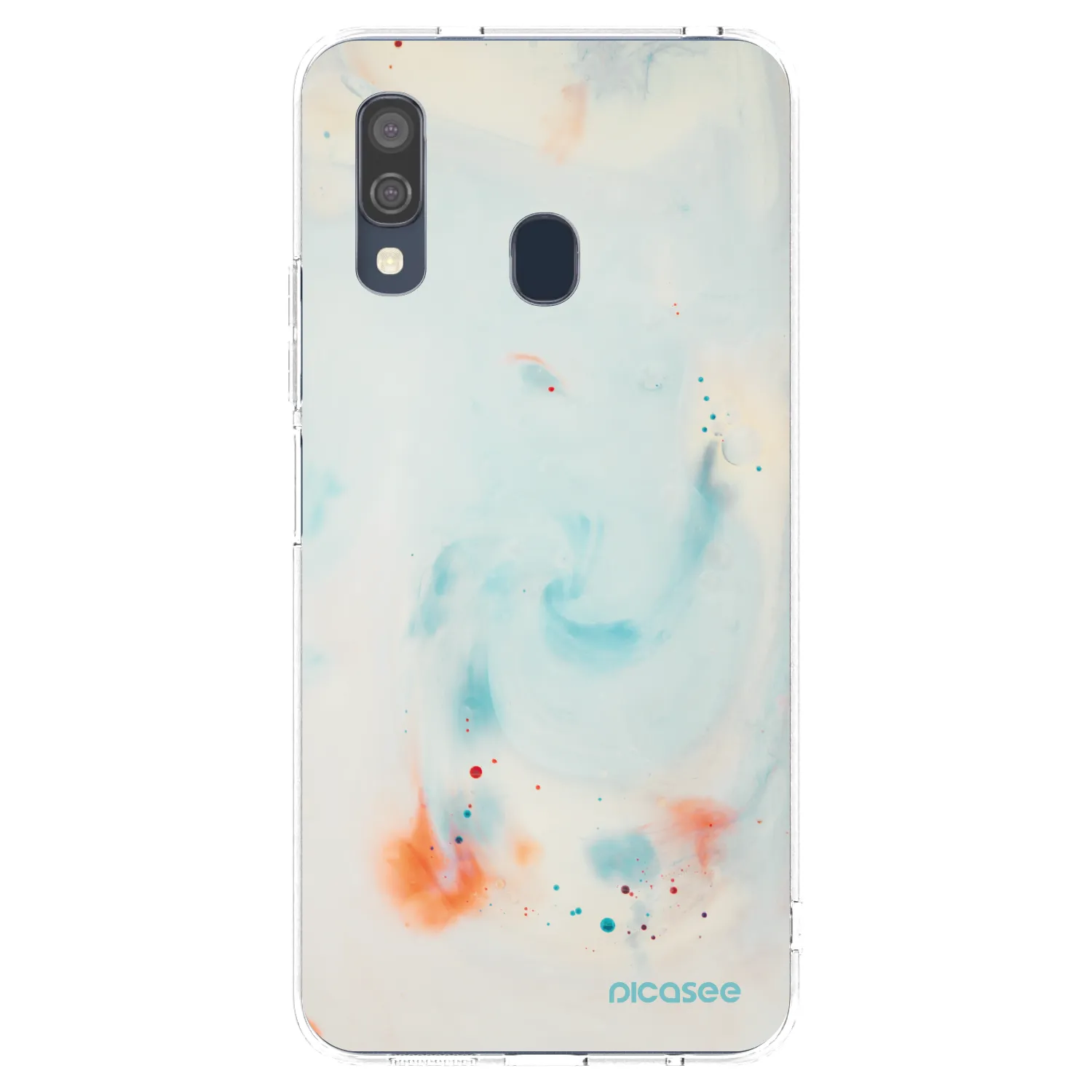 Picasee silikonowe przeźroczyste etui na Samsung Galaxy A40 A405F - Splash