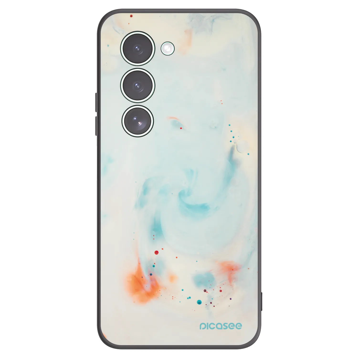 Picasee silikonowe czarne etui na Xiaomi Redmi 15 5G - Splash