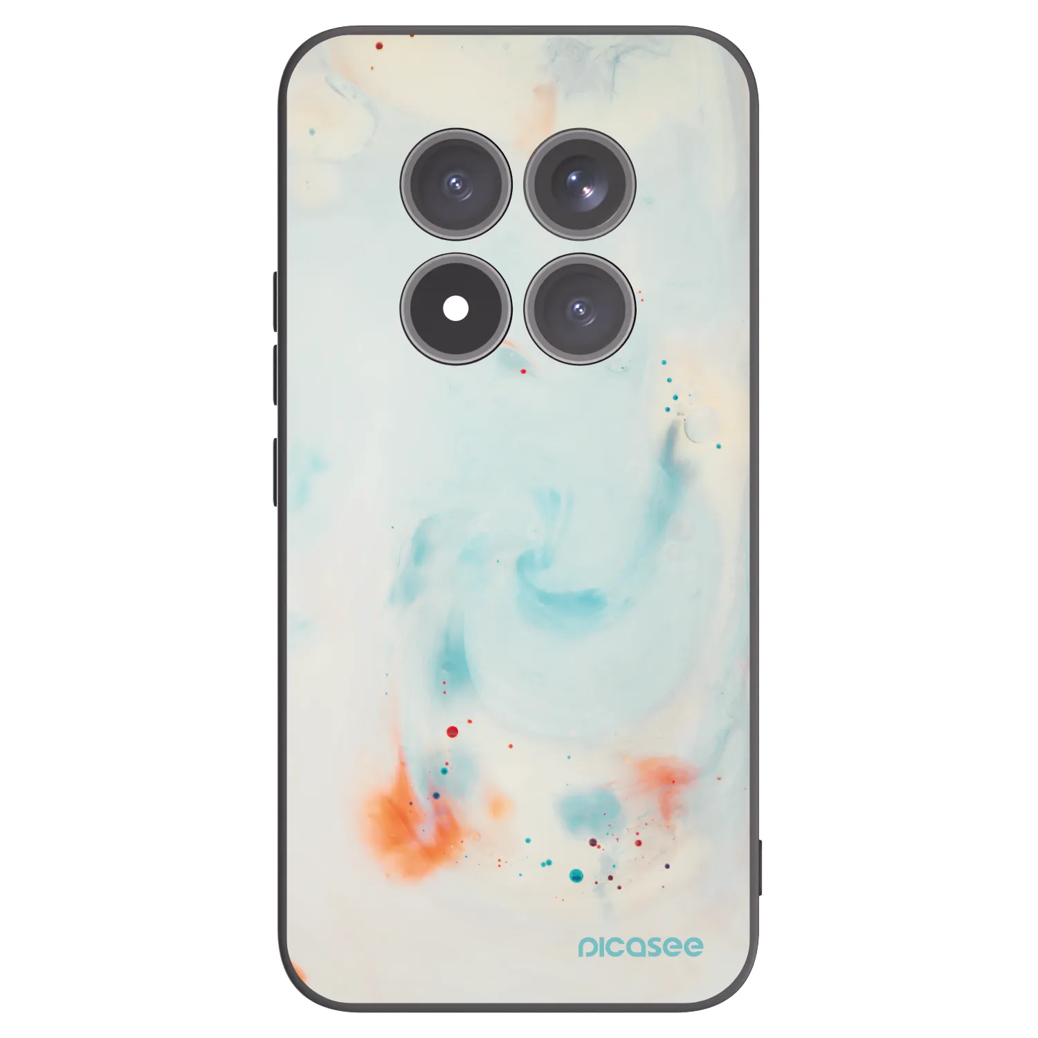 Picasee silikonowe czarne etui na Xiaomi Redmi Note 15 Pro+ - Splash