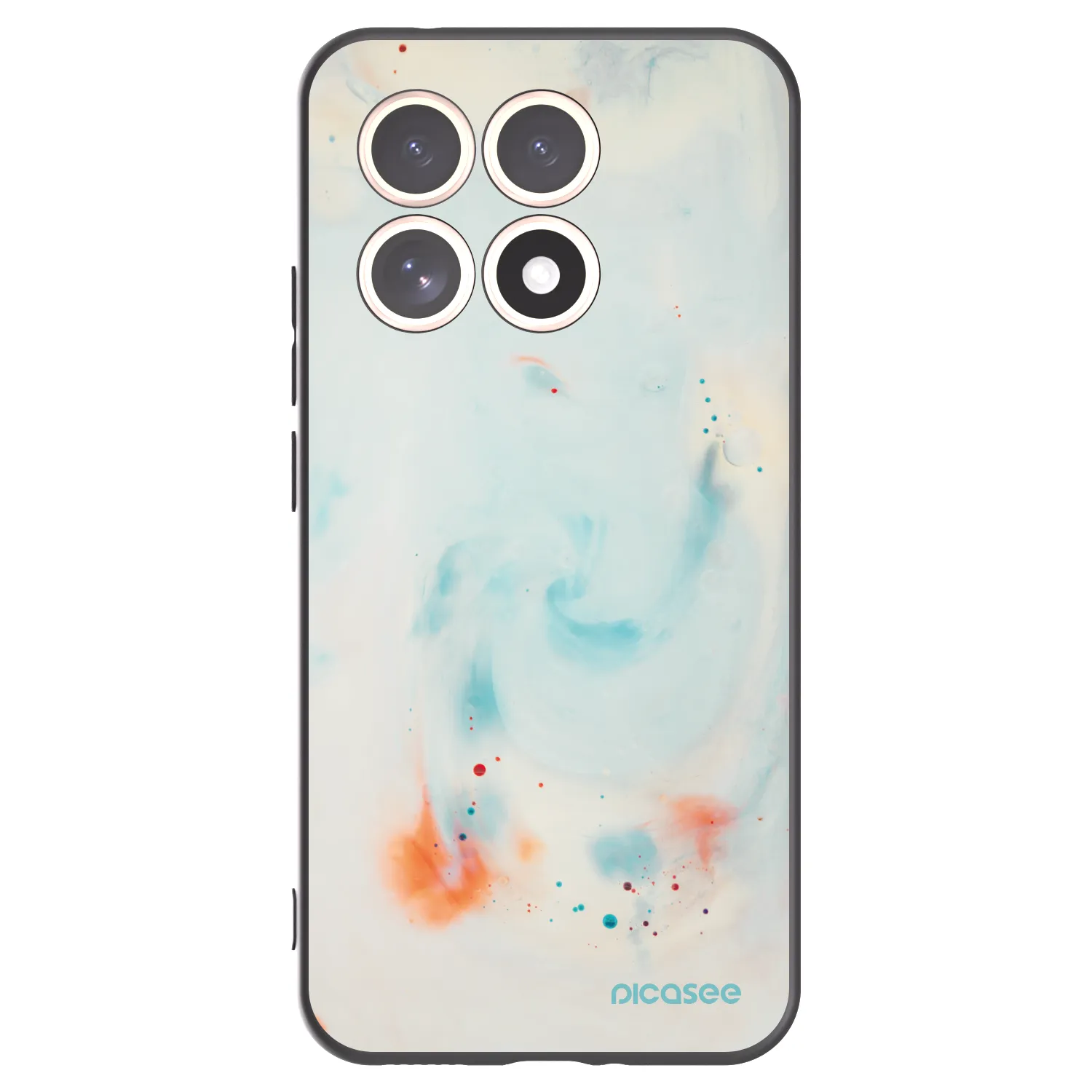 Picasee silikonowe czarne etui na Xiaomi 15T - Splash