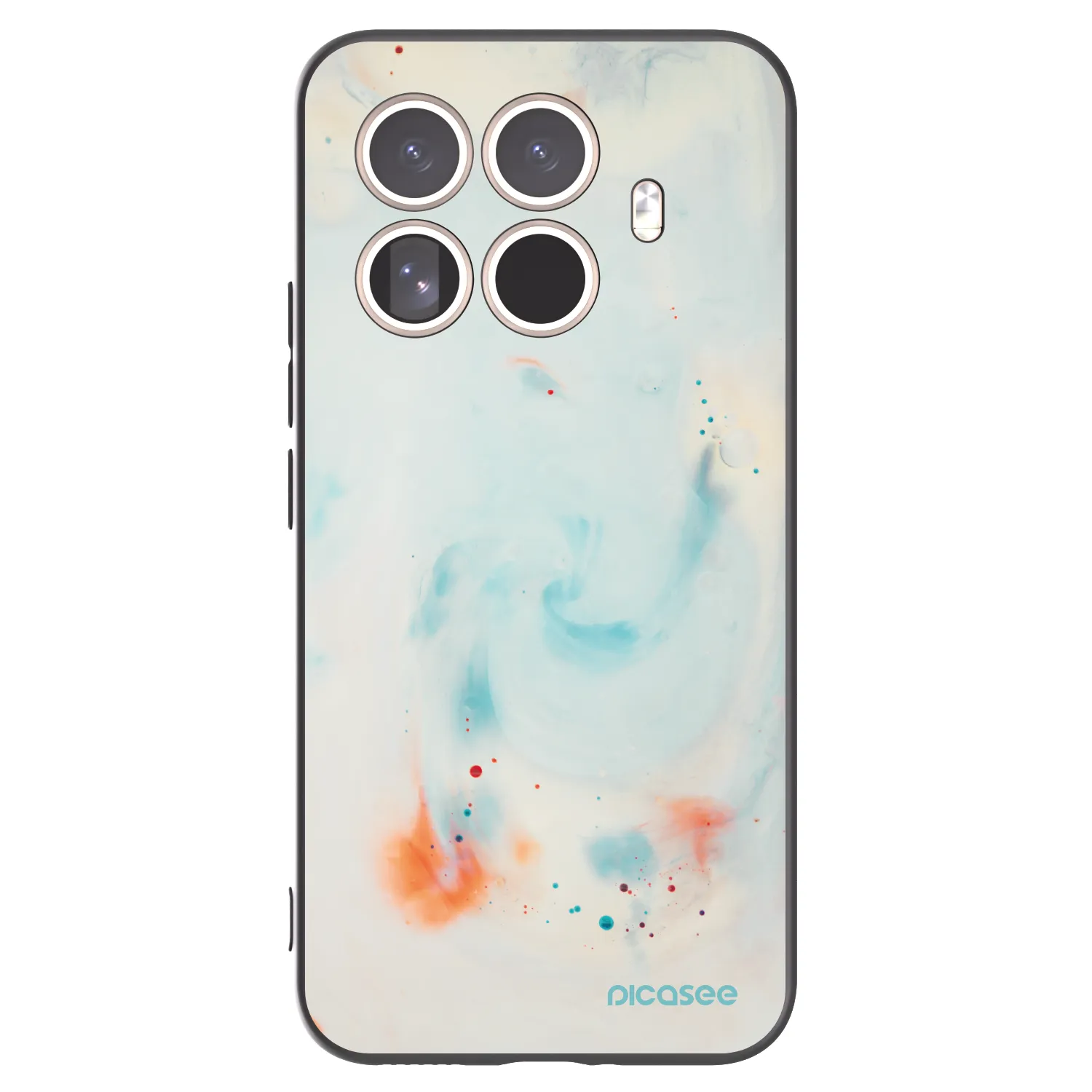 Picasee silikonowe czarne etui na Xiaomi 15T Pro - Splash