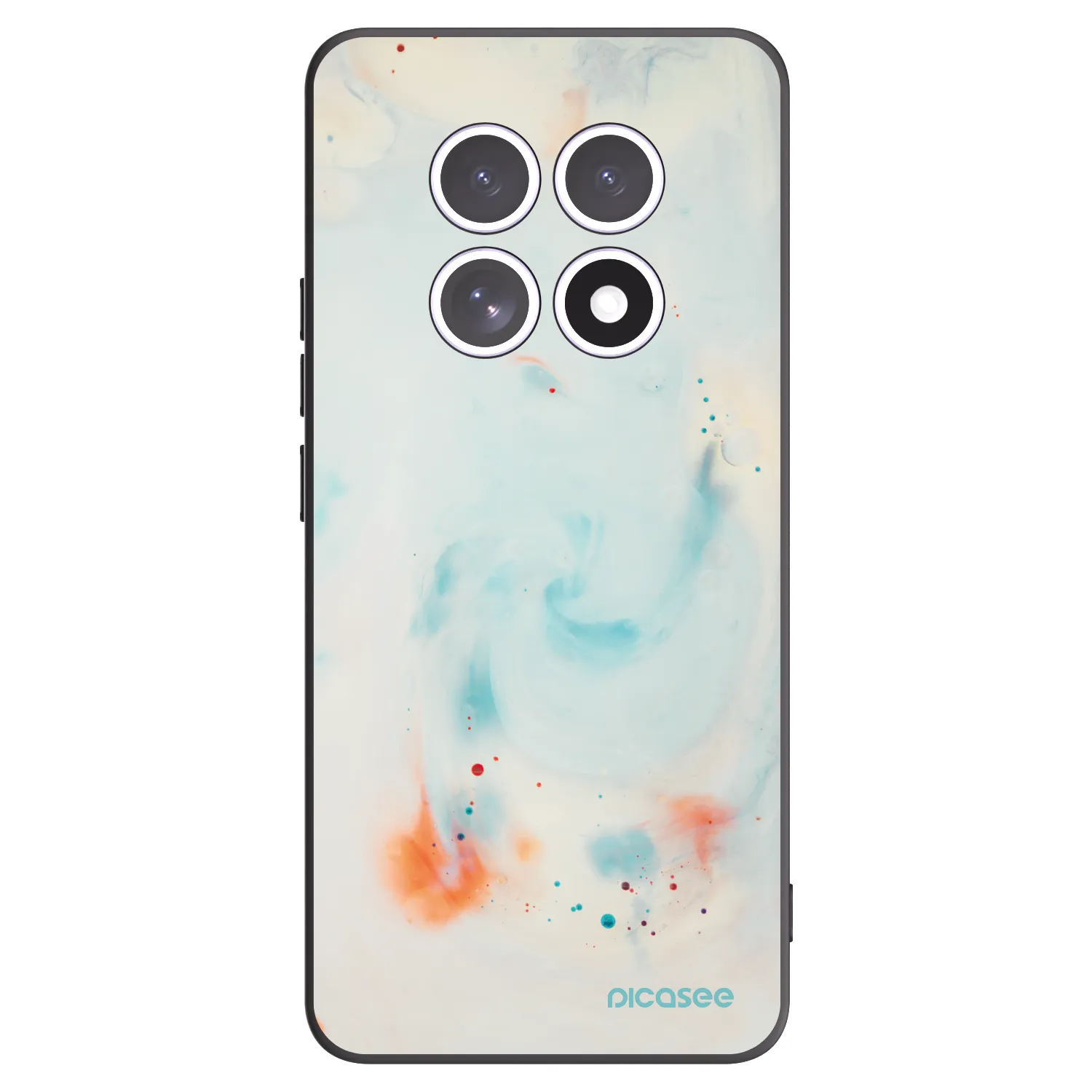 Picasee silikonowe czarne etui na Xiaomi Redmi Note 15 4G - Splash