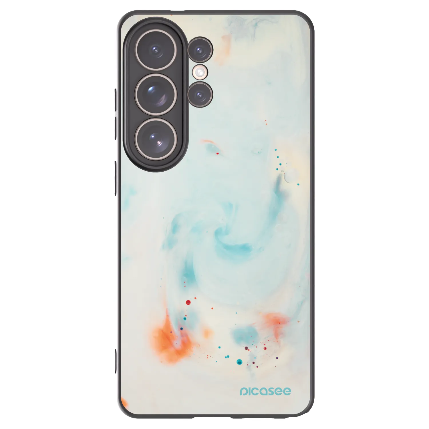 Picasee silikonowe czarne etui na Samsung Galaxy S26 Ultra - Splash