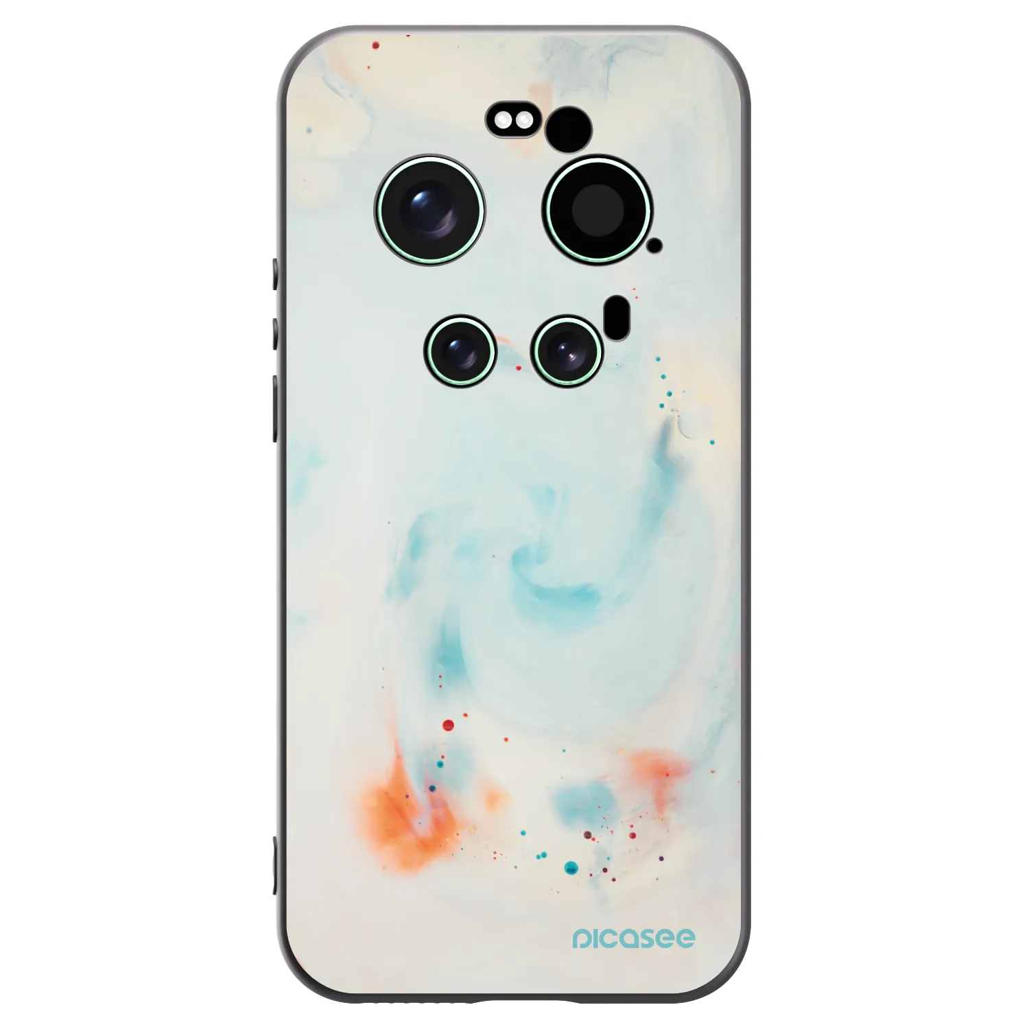 Picasee silikonowe czarne etui na Xiaomi 17 Ultra - Splash