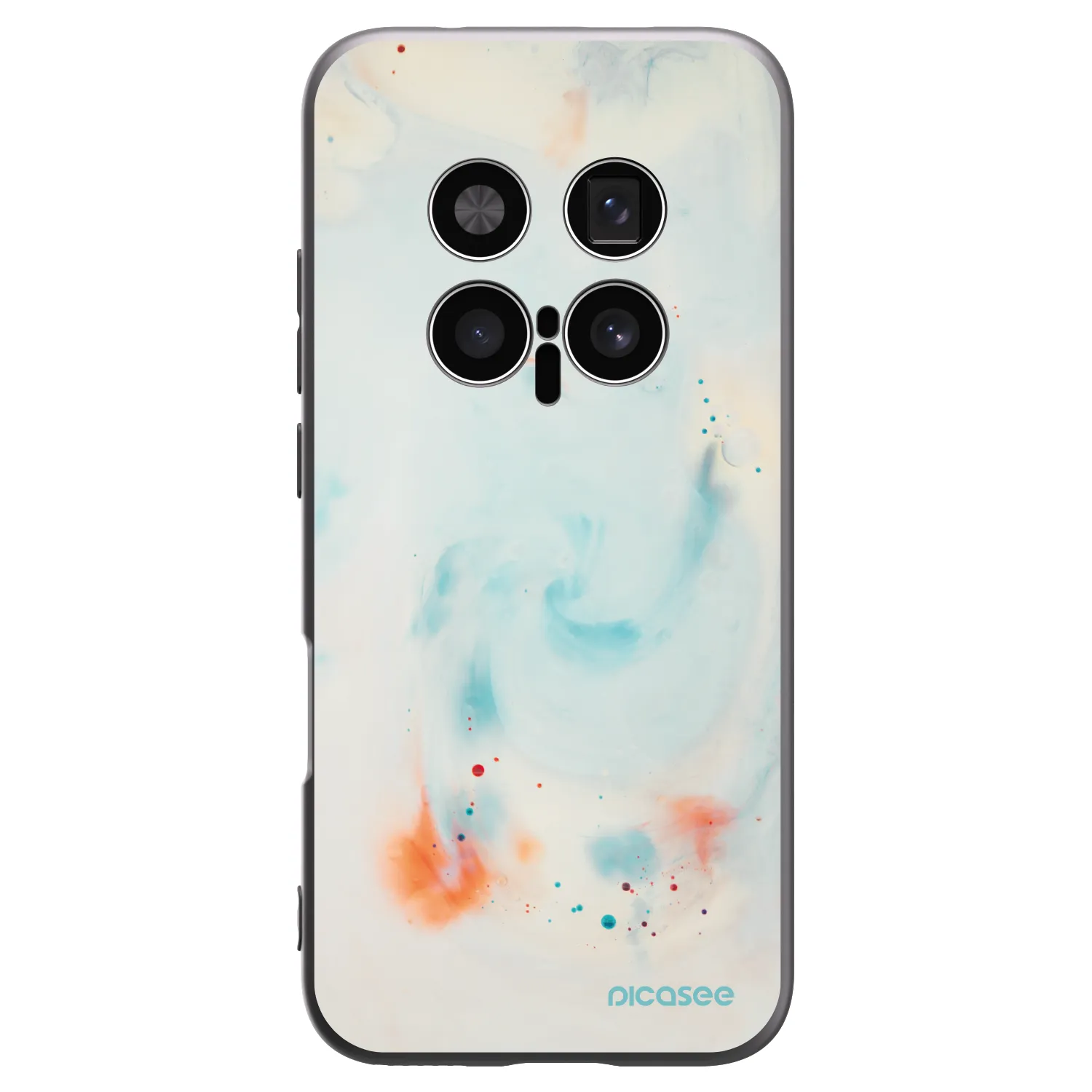 Picasee silikonowe czarne etui na Honor Magic8 Pro 5G - Splash