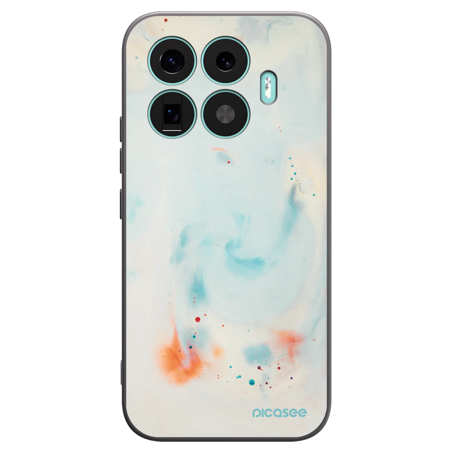 Picasee silikonowe czarne etui na Xiaomi 17T - Splash