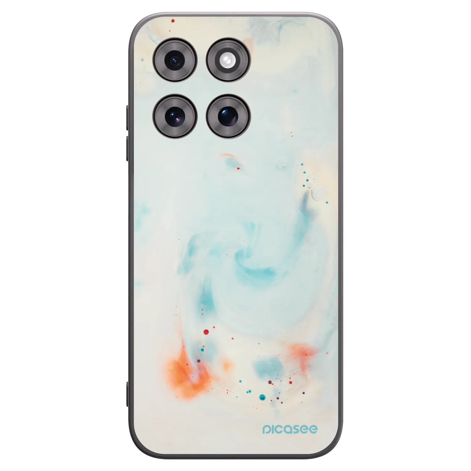 Picasee silikonowe czarne etui na Motorola Moto G77 - Splash