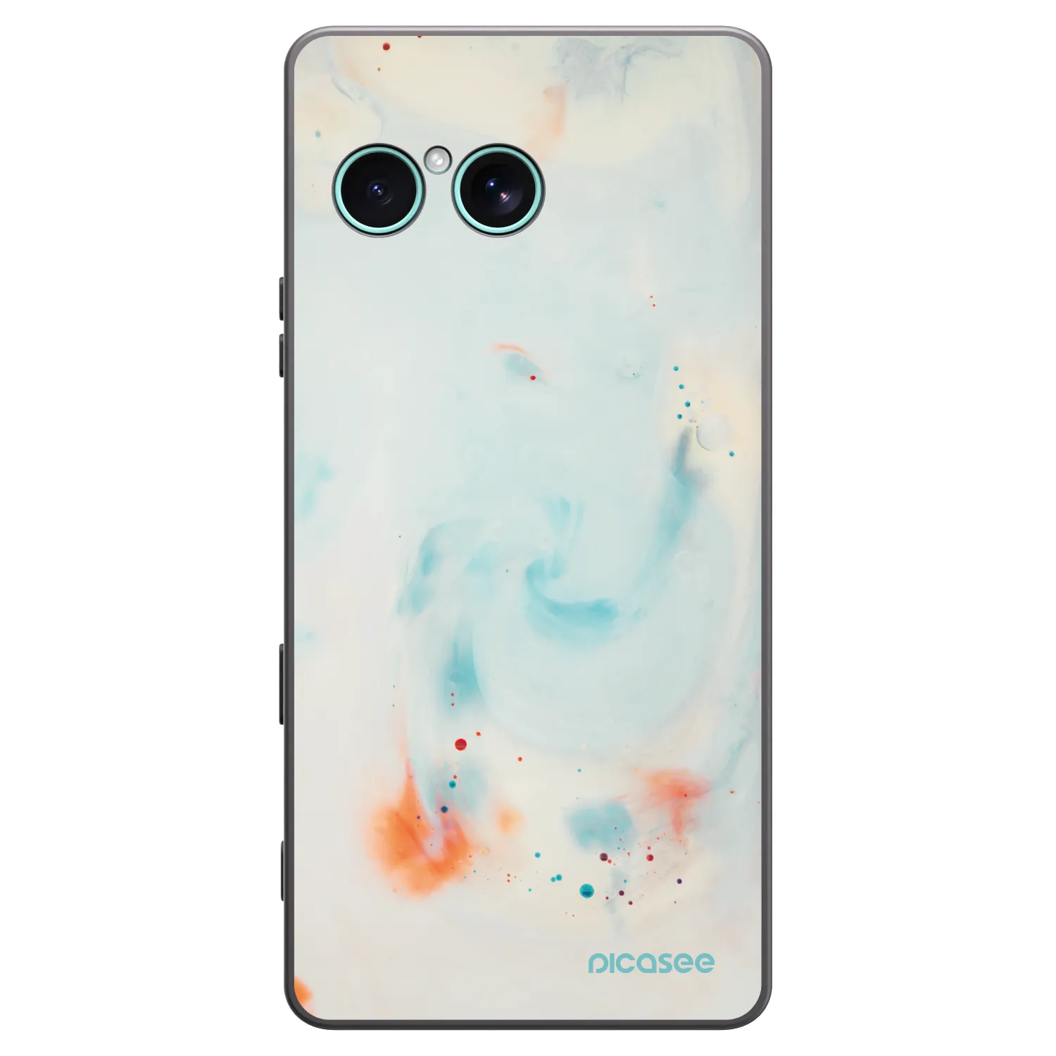 Picasee silikonowe czarne etui na Sony Xperia 10 VII - Splash