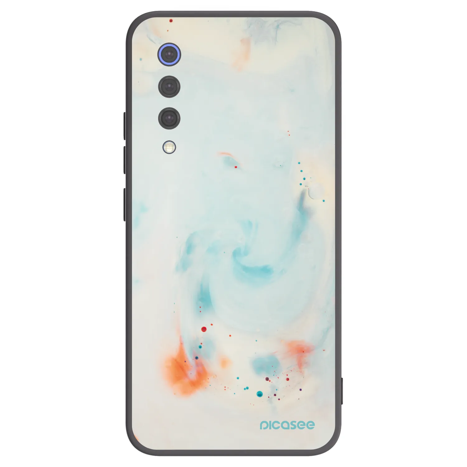 Picasee silikonowe czarne etui na Xiaomi Mi 9 SE - Splash
