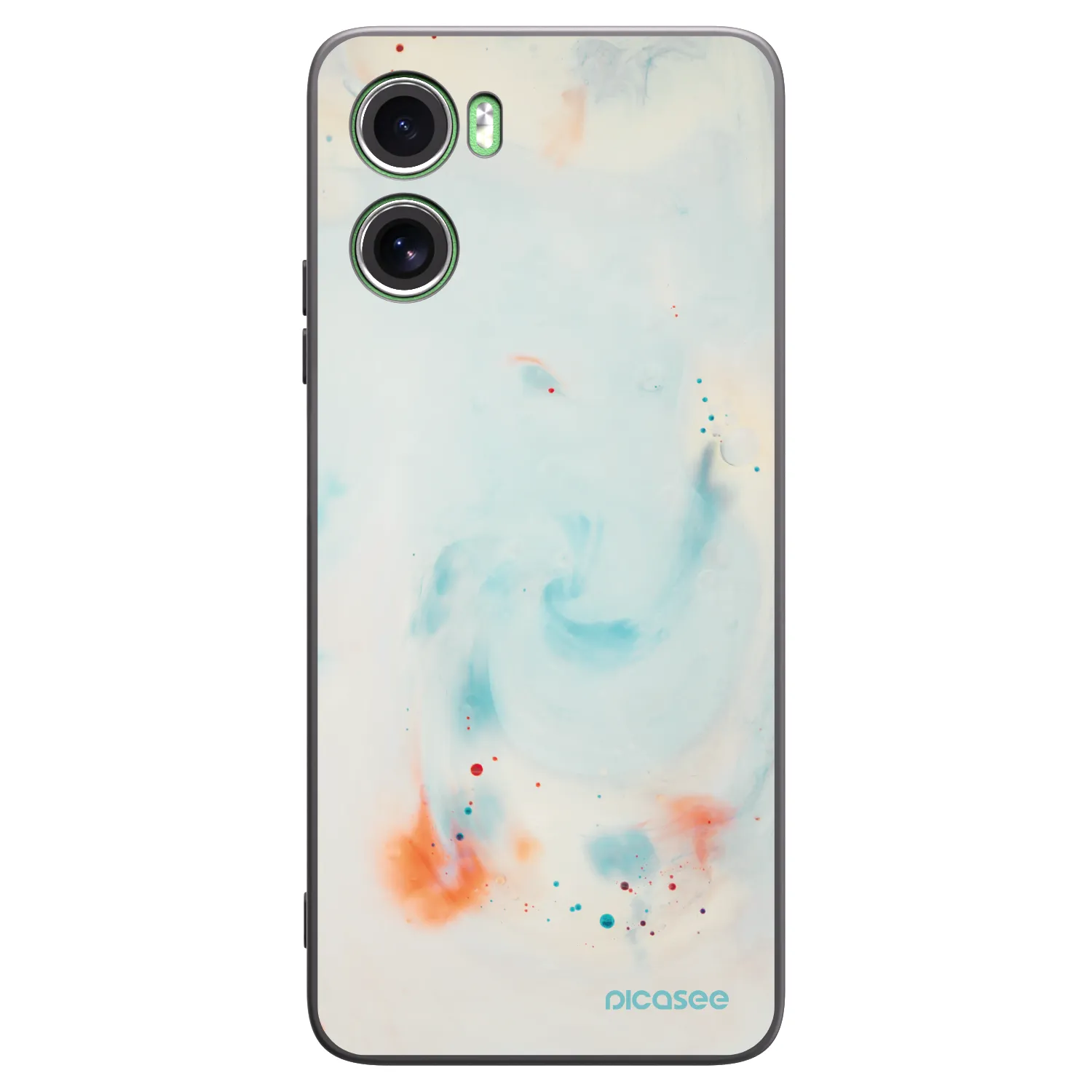 Picasee silikonowe czarne etui na Motorola Moto G06 - Splash