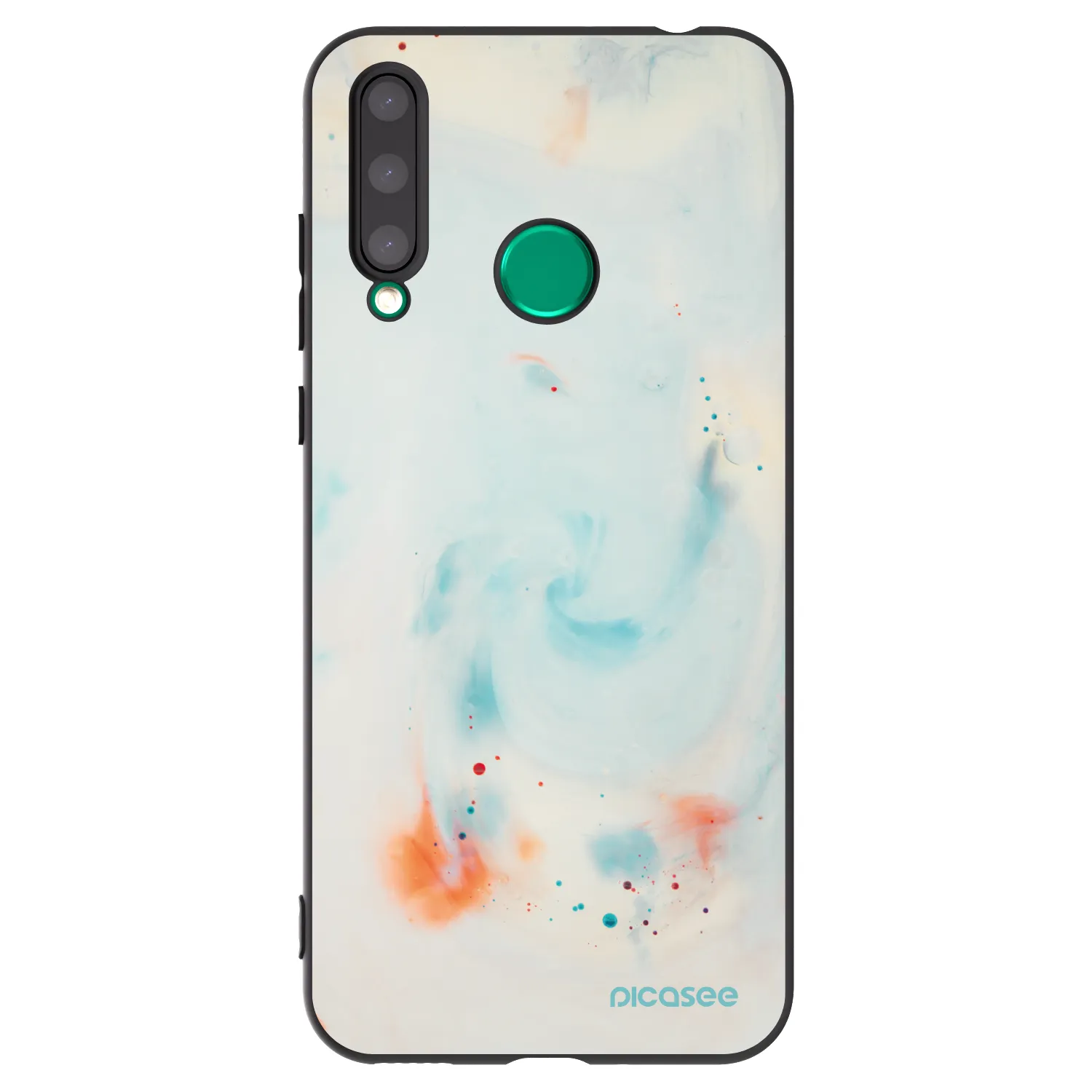 Picasee silikonowe czarne etui na Honor 20 Lite - Splash