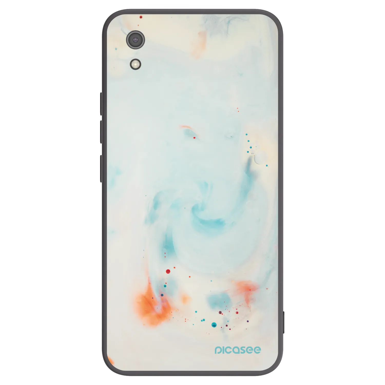 Picasee silikonowe czarne etui na Xiaomi Redmi 7A - Splash