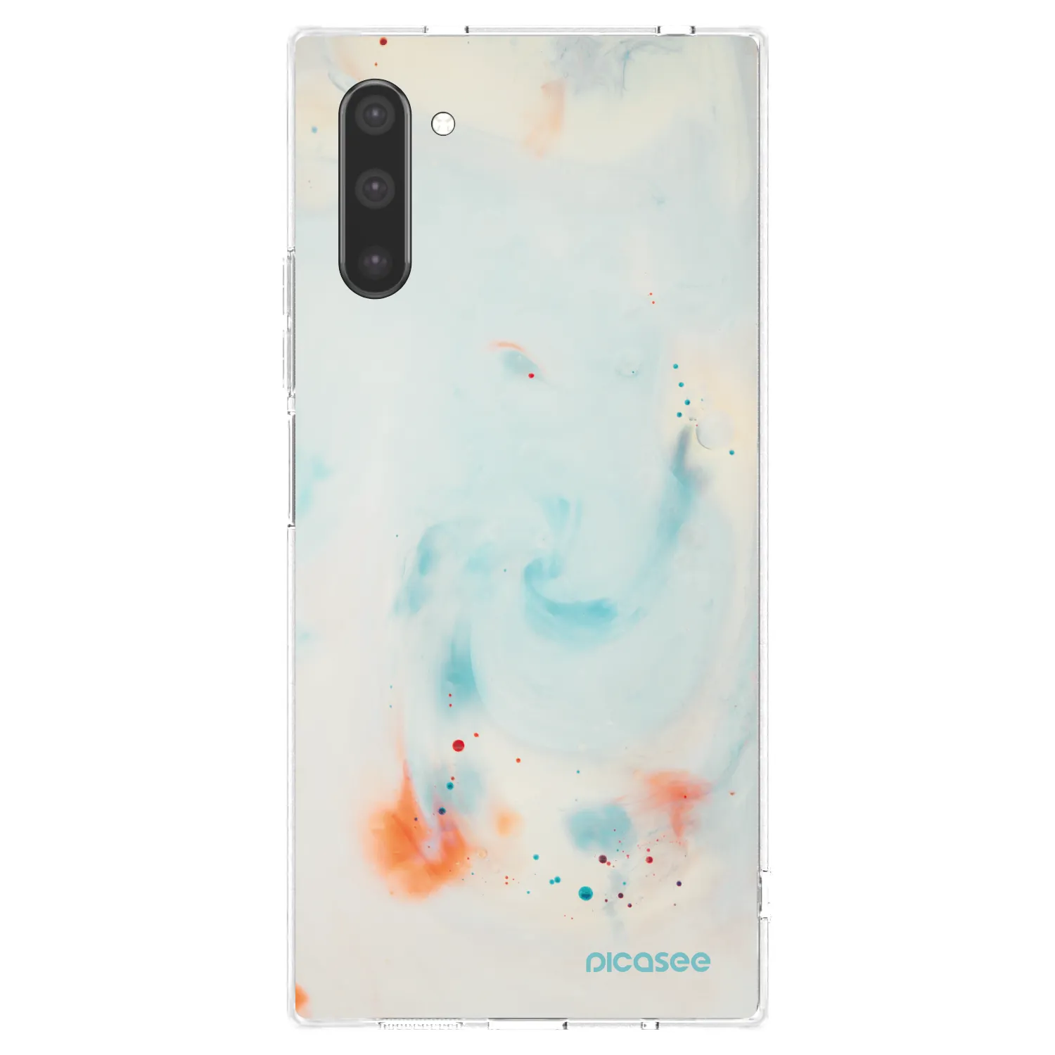 Picasee silikonowe przeźroczyste etui na Samsung Galaxy Note 10 N970F - Splash