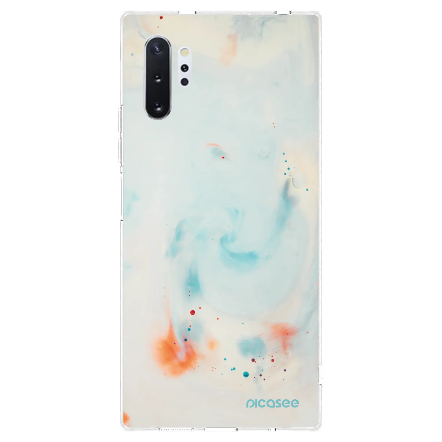 Picasee silikonowe przeźroczyste etui na Samsung Galaxy Note 10+ N975F - Splash