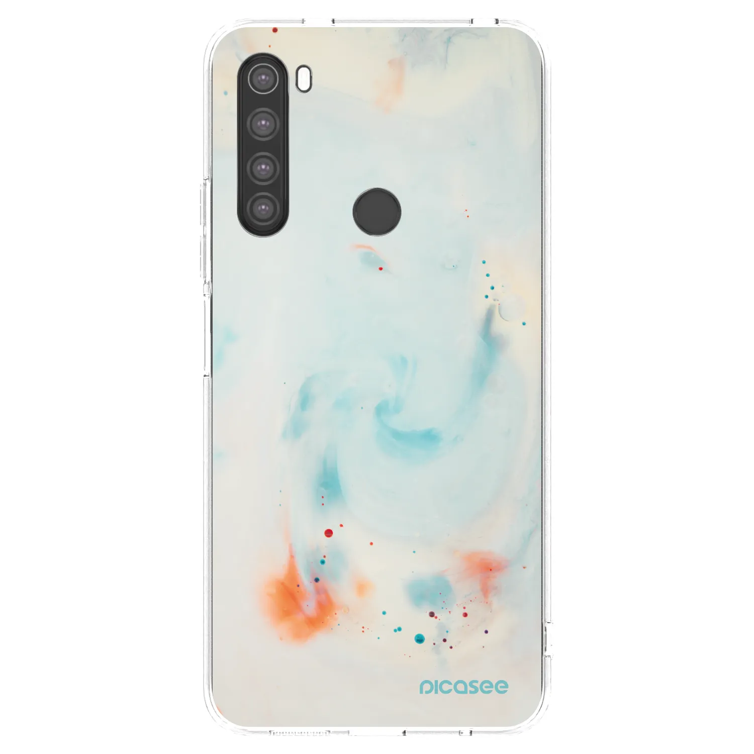 Picasee silikonowe przeźroczyste etui na Xiaomi Redmi Note 8 - Splash