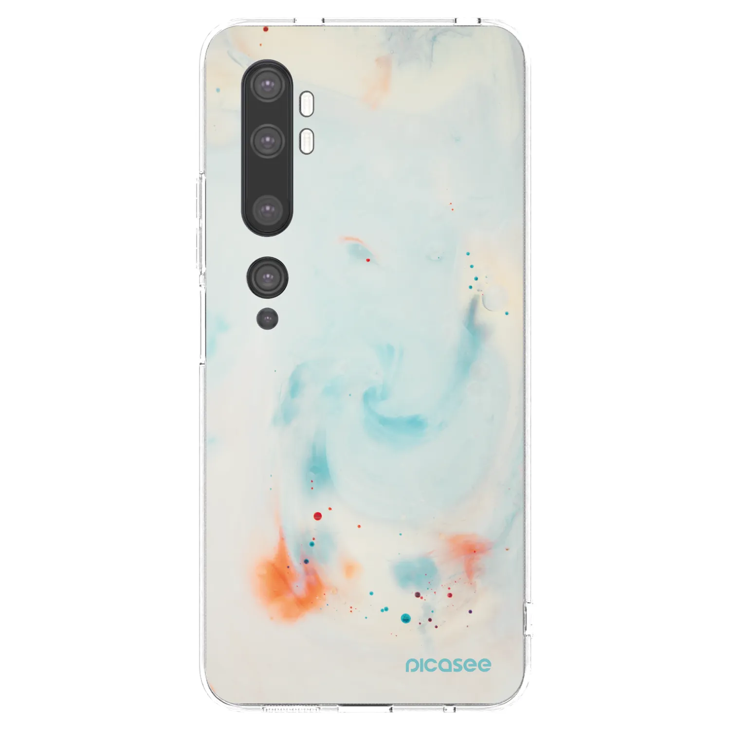Picasee silikonowe przeźroczyste etui na Xiaomi Mi Note 10 (Pro) - Splash