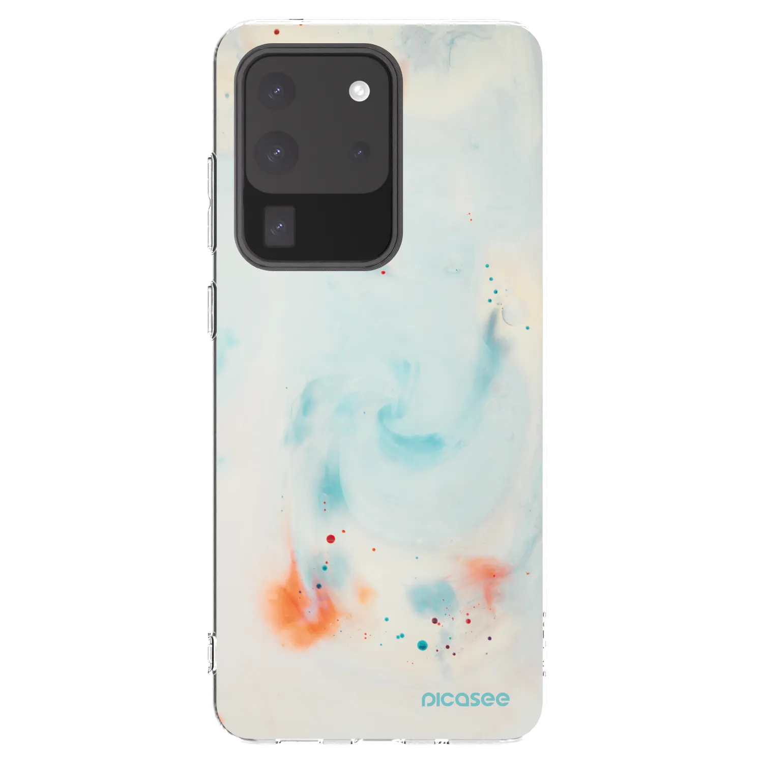 Picasee silikonowe przeźroczyste etui na Samsung Galaxy S20 Ultra 5G G988F - Splash