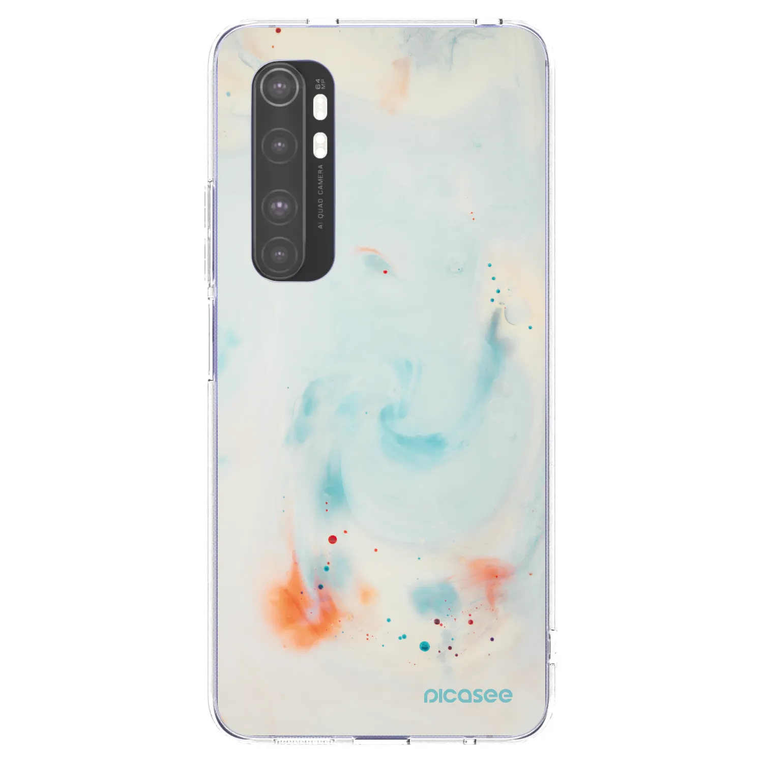Picasee silikonowe przeźroczyste etui na Xiaomi Mi Note 10 Lite - Splash