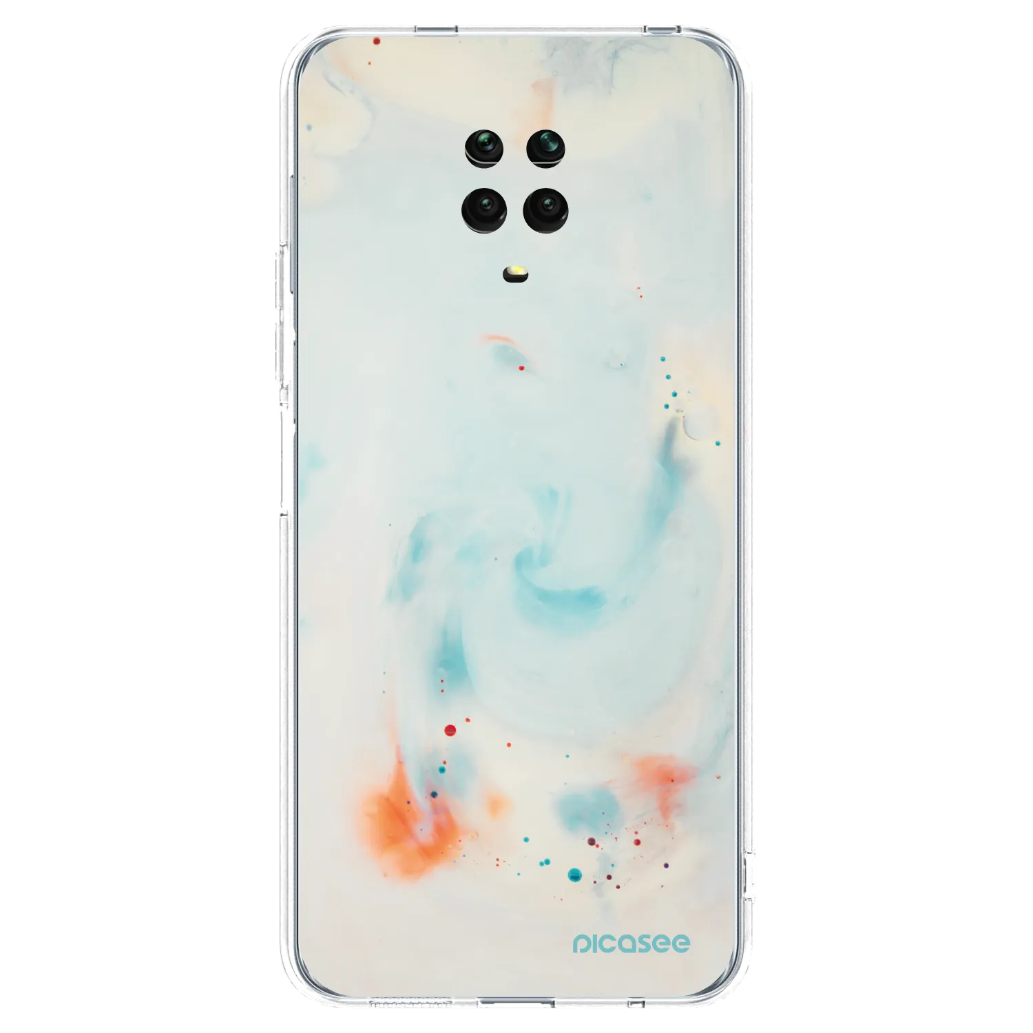 Picasee silikonowe przeźroczyste etui na Xiaomi Redmi Note 9S - Splash