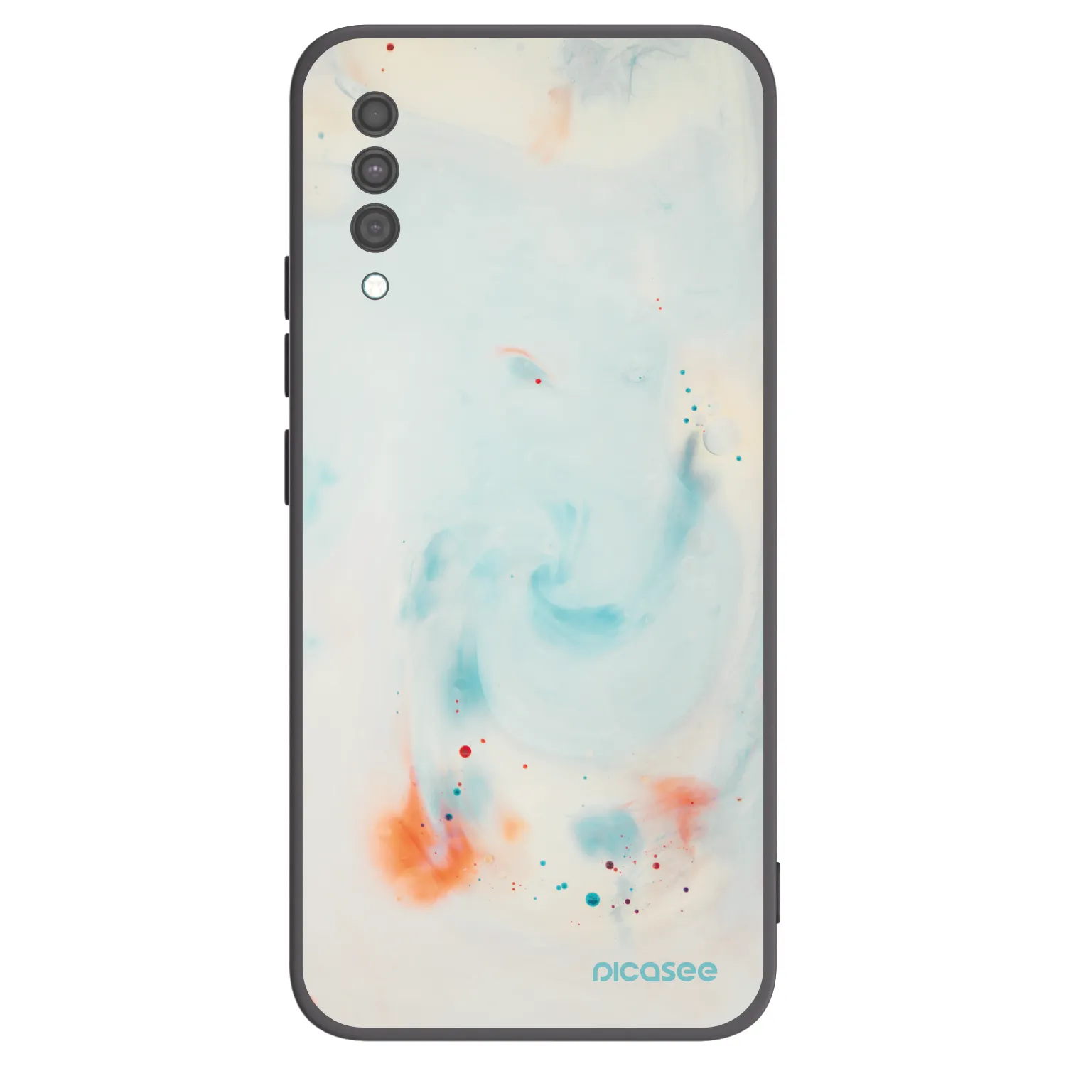 Picasee silikonowe czarne etui na Samsung Galaxy A30s A307F - Splash